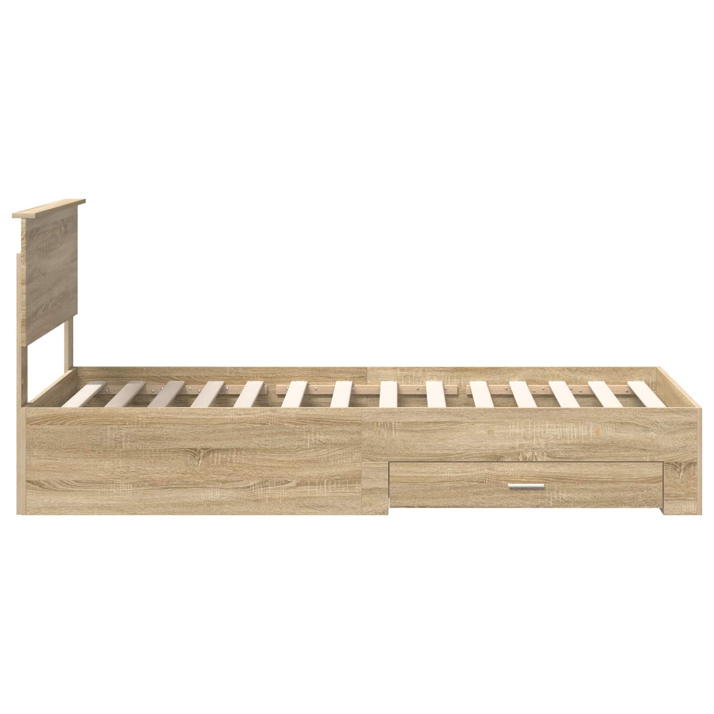 vidaXL Σκελετός Κρεβατιού Sonoma Δρυς 90 x 190 cm Επεξεργασμένο Ξύλο