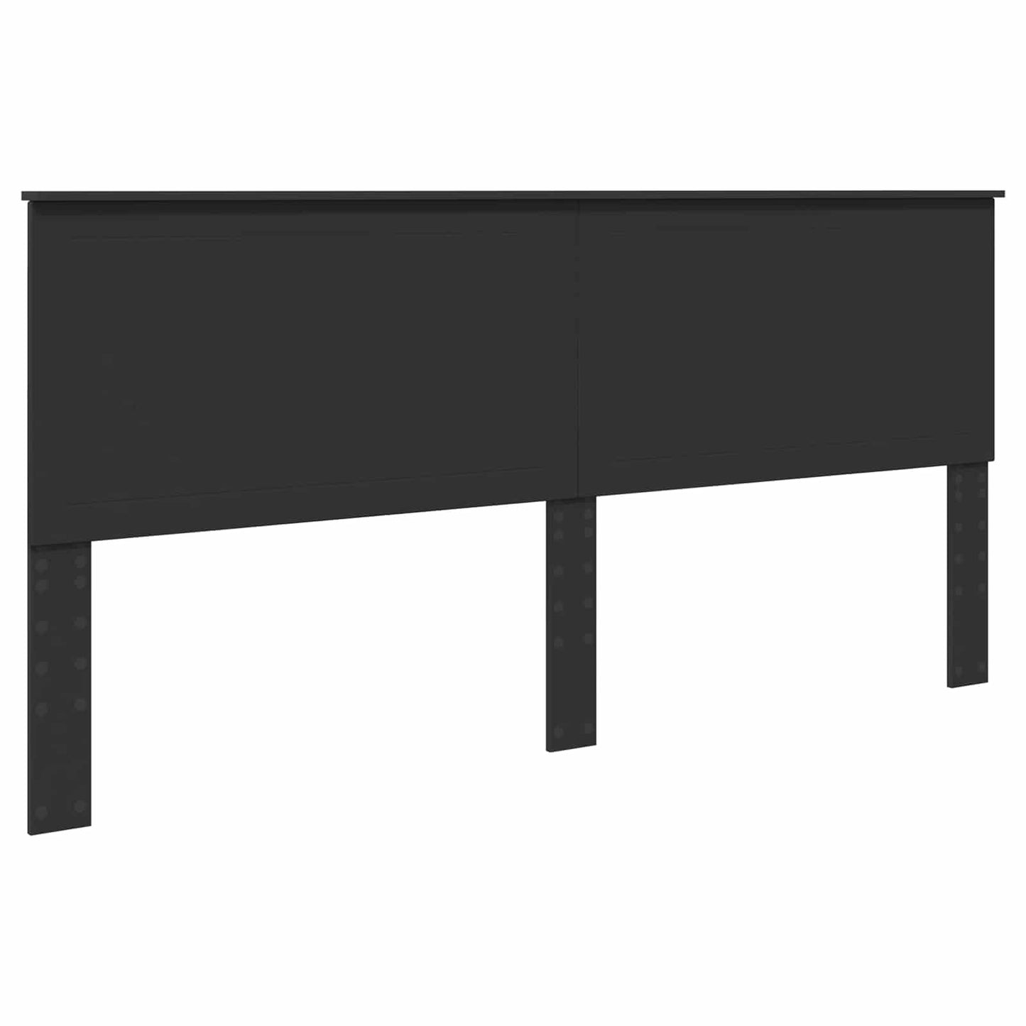vidaXL Σκελετός Κρεβατιού Μαύρο 200 x 200 cm Στερεά ξυλεία πεύκου