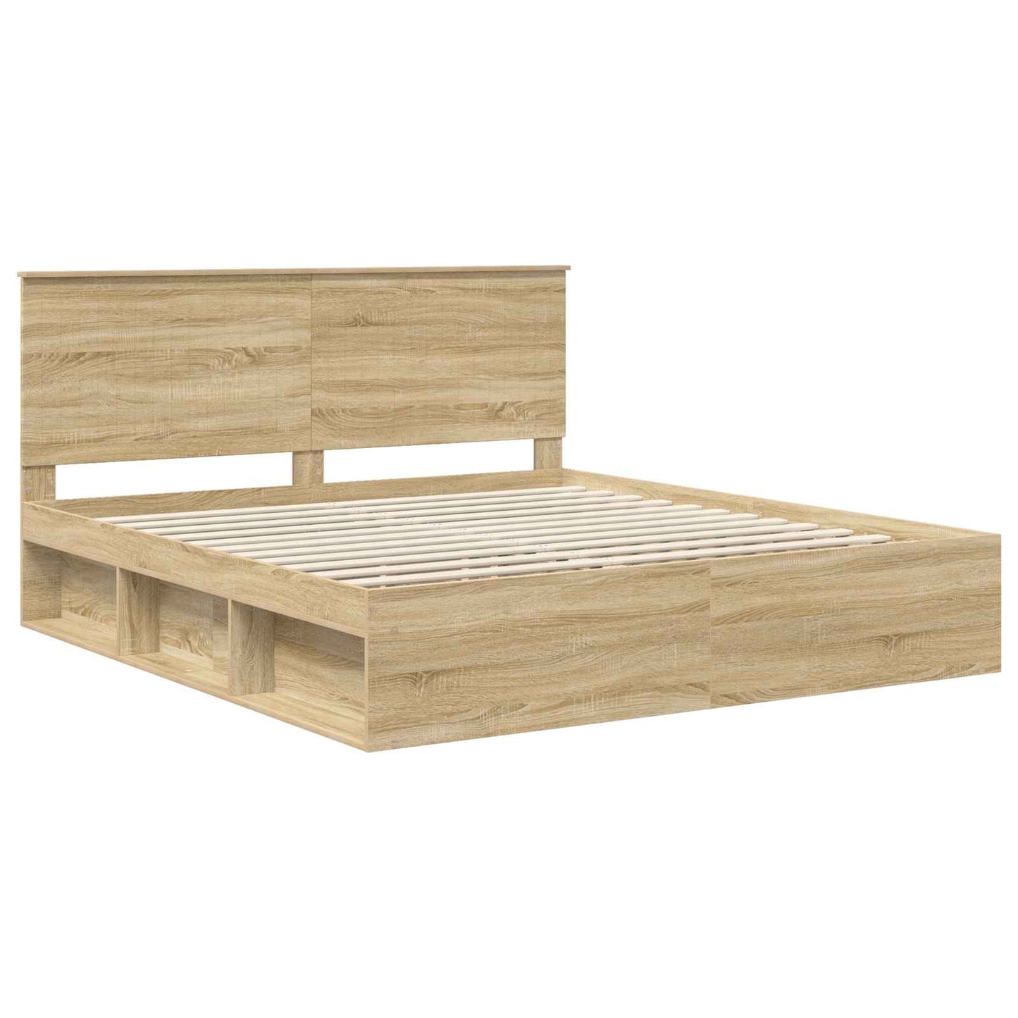 vidaXL Σκελετός Κρεβατιού Σονόμα 200 x 200 cm Στερεά ξυλεία πεύκου