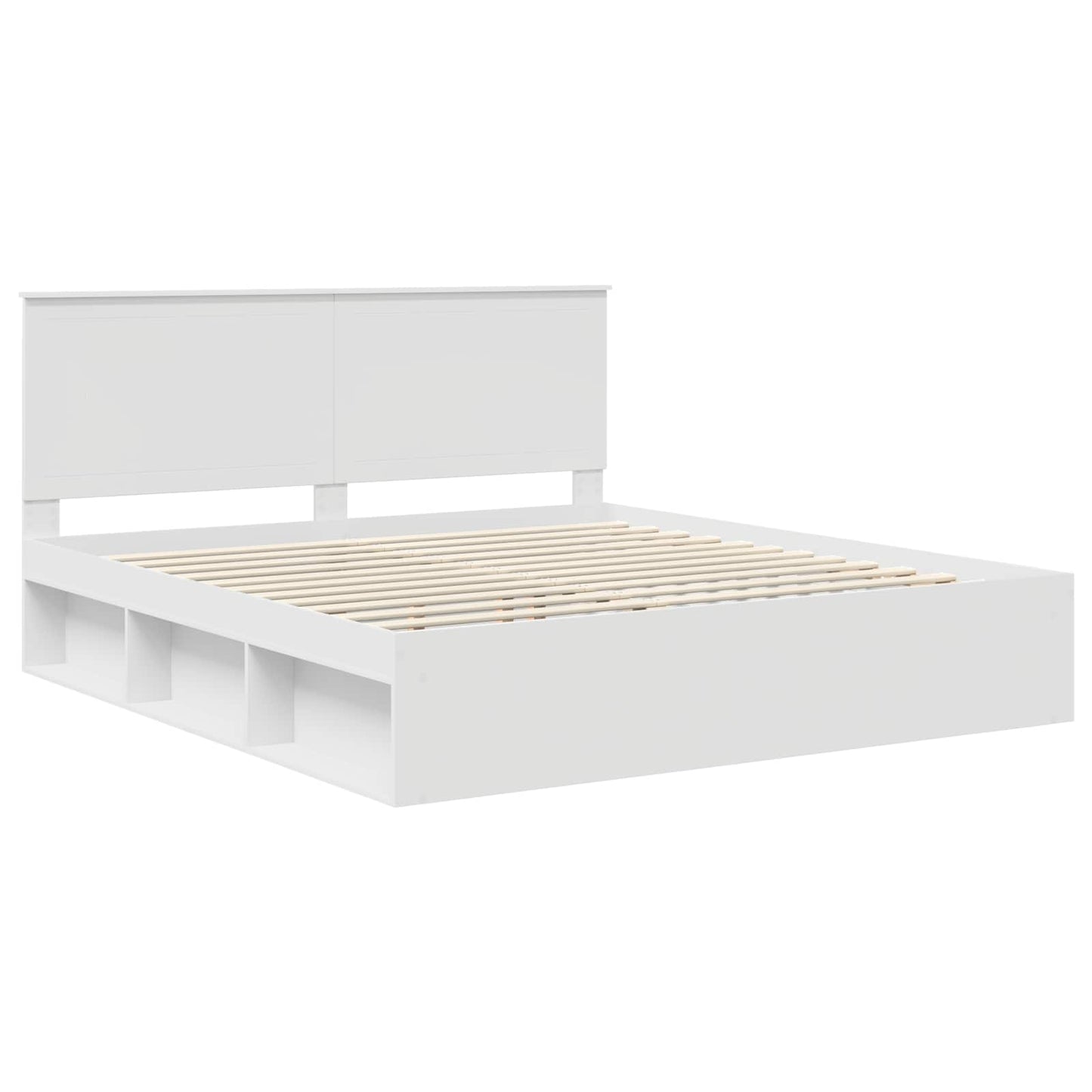 vidaXL Σκελετός Κρεβατιού Λευκό 180 x 200 cm Στερεά ξυλεία πεύκου