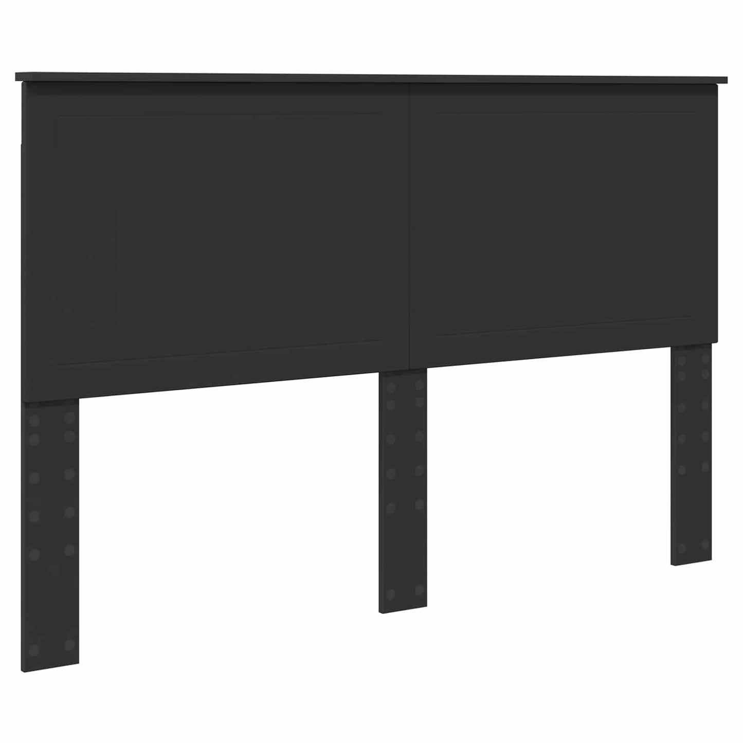vidaXL Σκελετός Κρεβατιού Μαύρο 150 x 200 cm Στερεά ξυλεία πεύκου