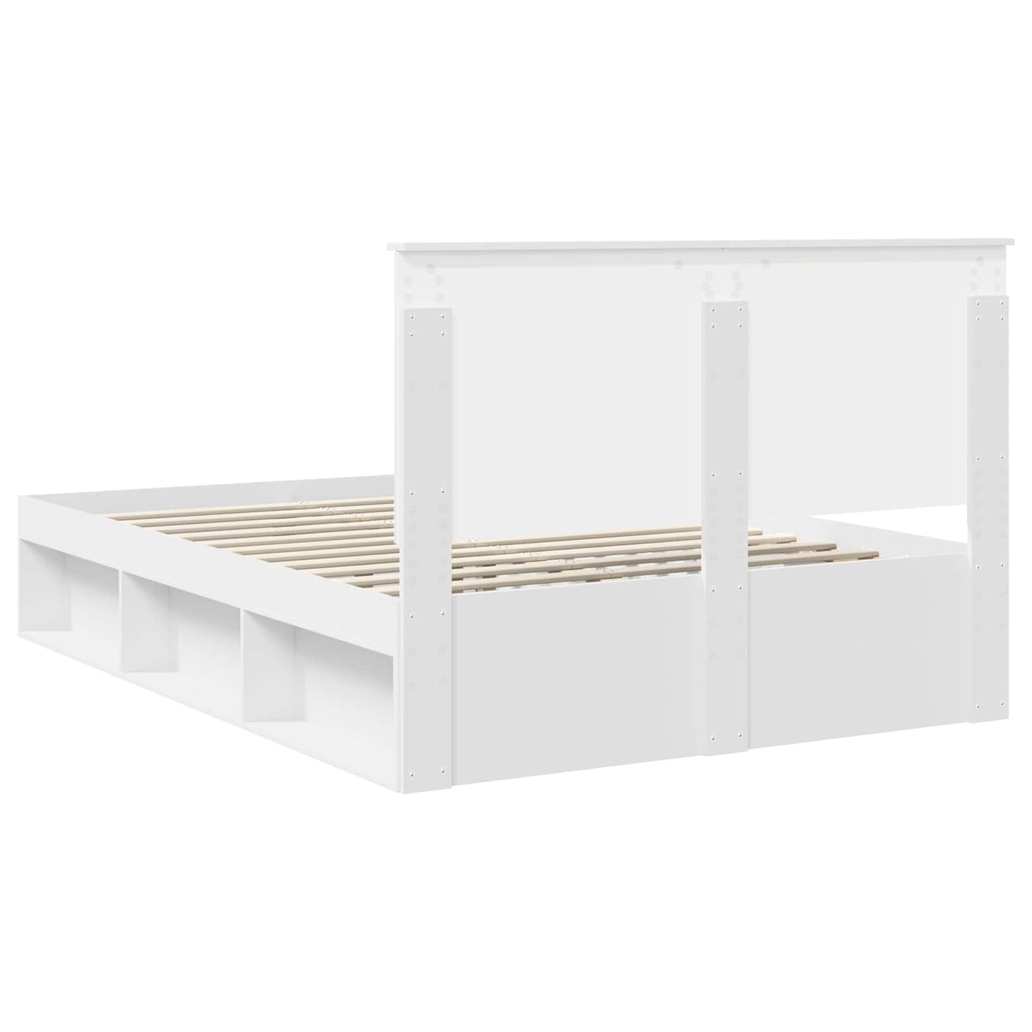 vidaXL Σκελετός Κρεβατιού Λευκό 140 x 200 cm Στερεά ξυλεία πεύκου