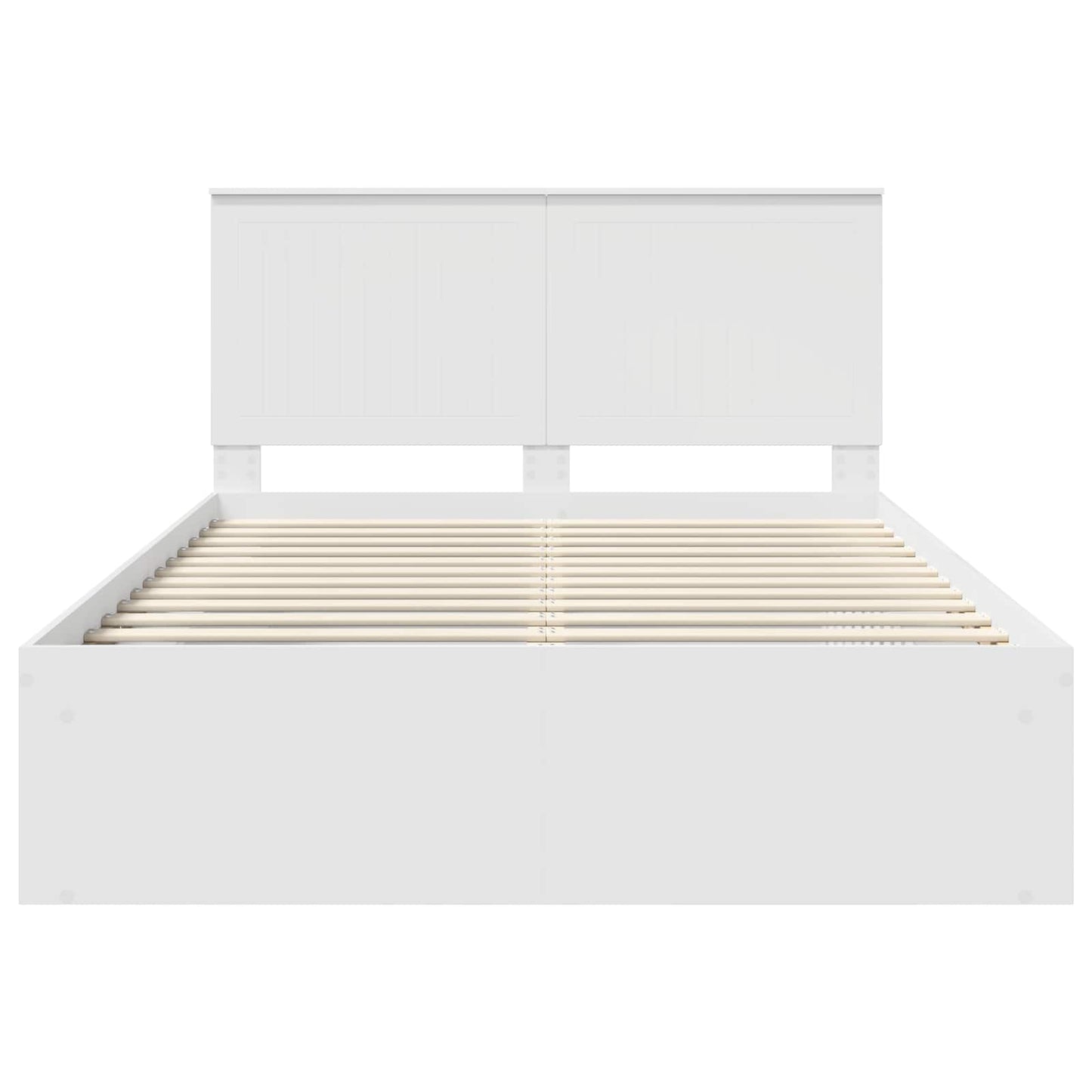 vidaXL Σκελετός Κρεβατιού Λευκό 140 x 200 cm Στερεά ξυλεία πεύκου