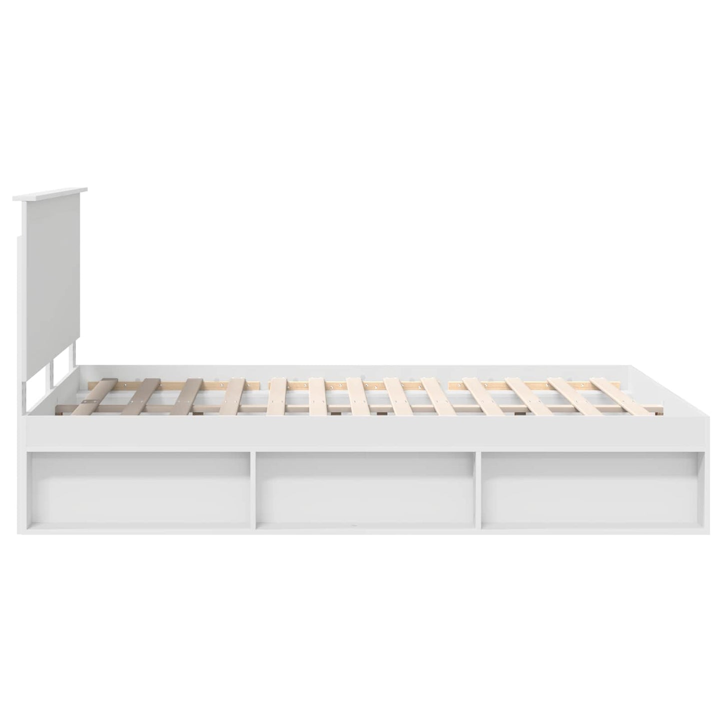 vidaXL Σκελετός Κρεβατιού Λευκό 140 x 200 cm Στερεά ξυλεία πεύκου