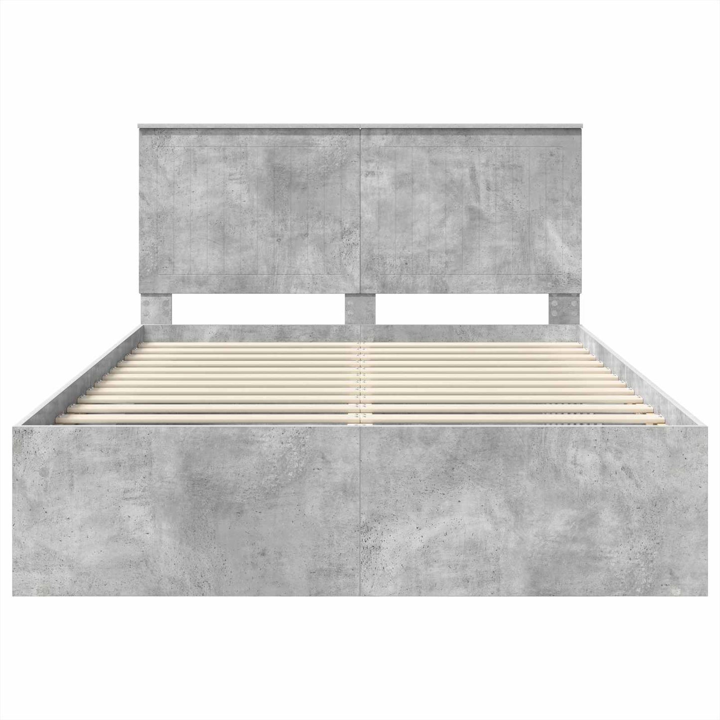 vidaXL Σκελετός Κρεβατιού Σκυρόδεμα 140 x 200 cm Στερεά ξυλεία πεύκου