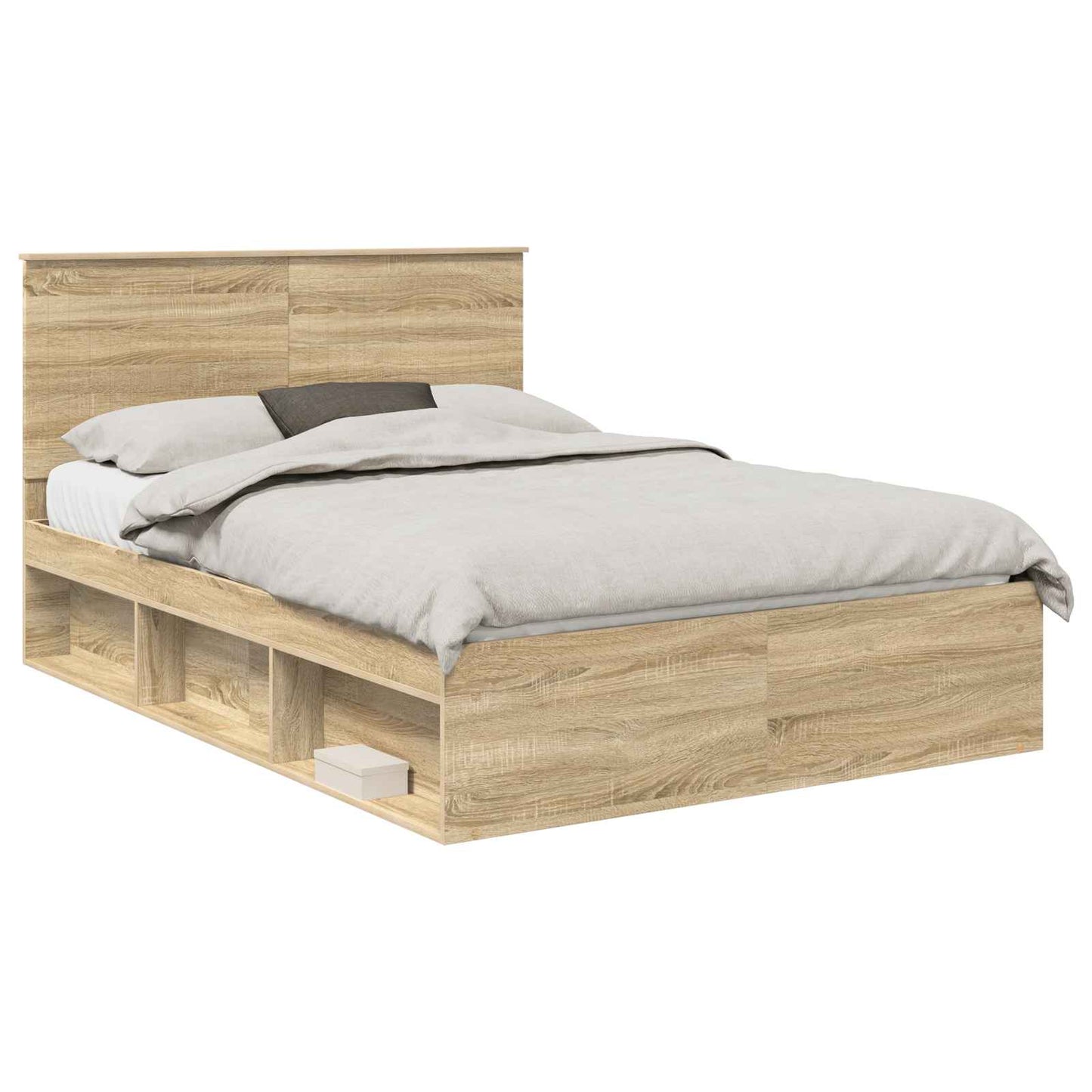 vidaXL Σκελετός Κρεβατιού Σονόμα 140 x 190 cm Στερεά ξυλεία πεύκου
