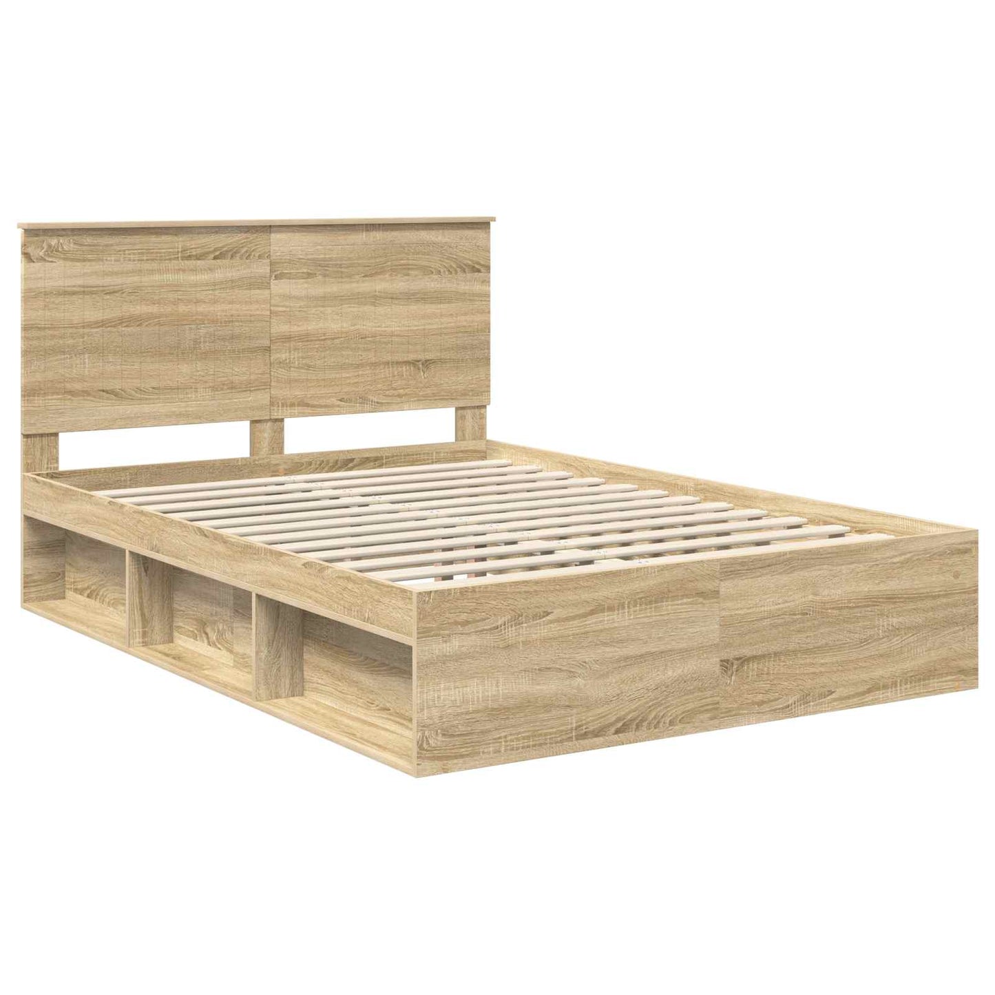 vidaXL Σκελετός Κρεβατιού Σονόμα 140 x 190 cm Στερεά ξυλεία πεύκου