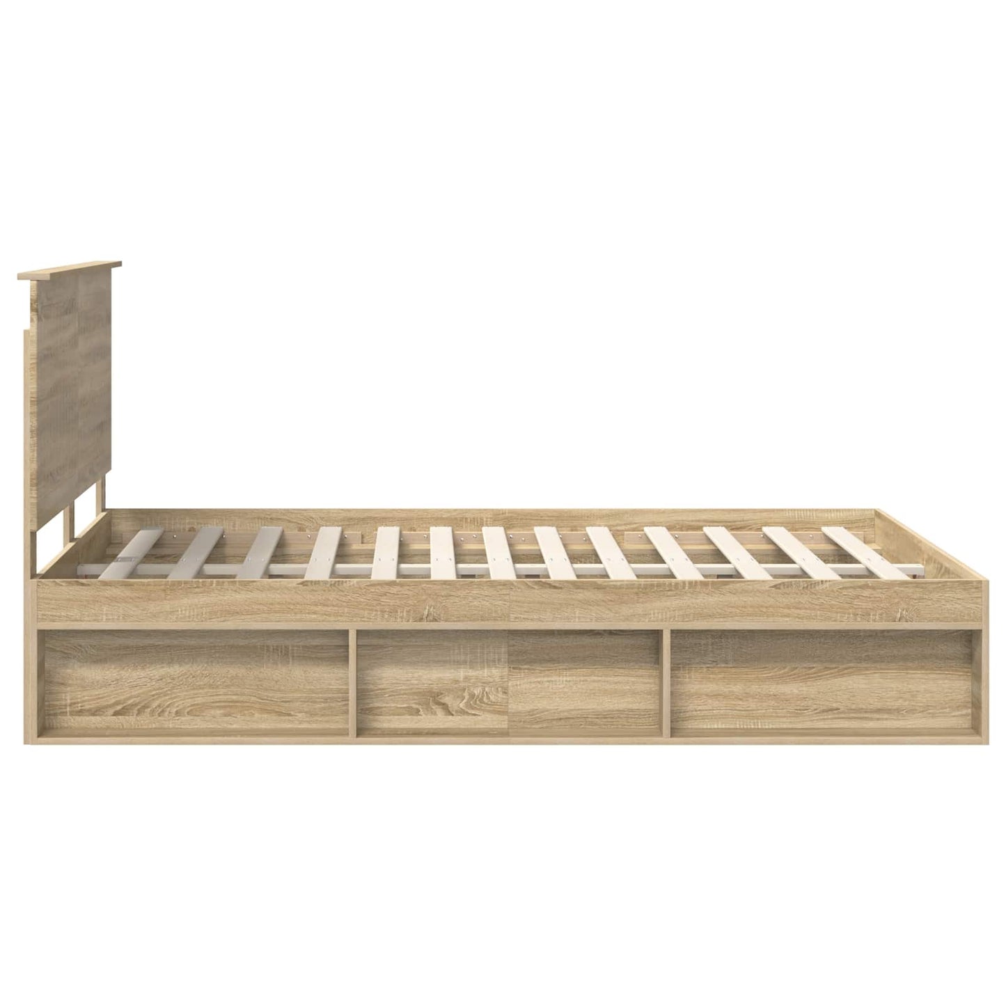 vidaXL Σκελετός Κρεβατιού Σονόμα 140 x 190 cm Στερεά ξυλεία πεύκου