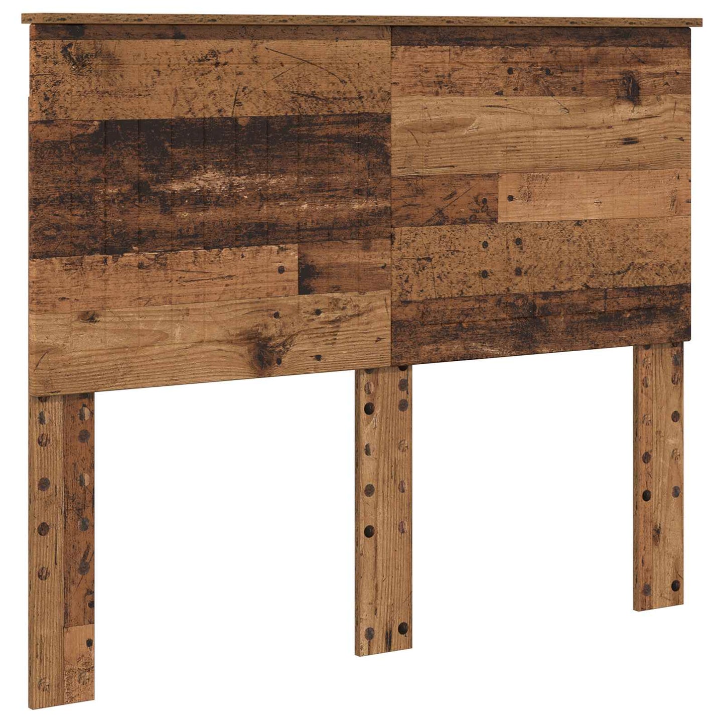 vidaXL Σκελετός Κρεβατιού Παλιό ξύλο 135 x 190 cm Στερεά ξυλεία πεύκου