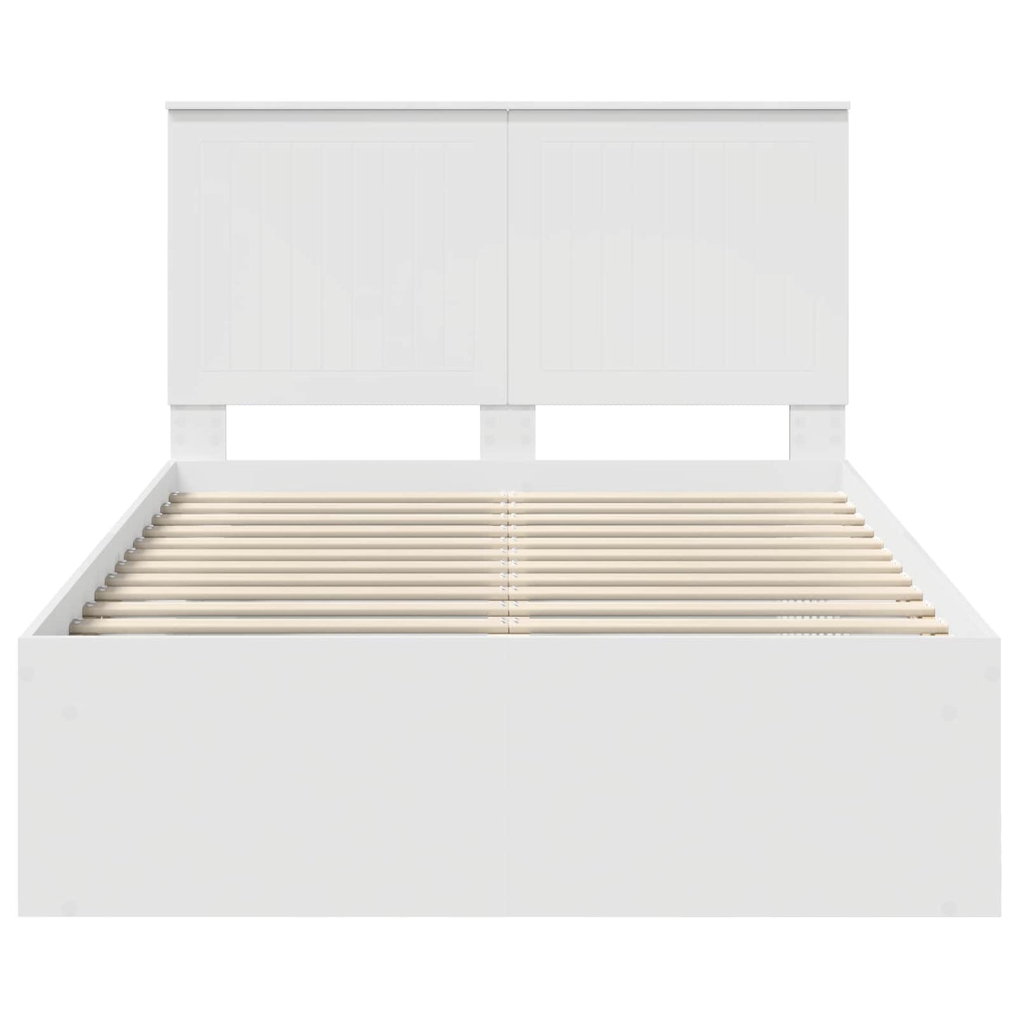 vidaXL Σκελετός Κρεβατιού Λευκό 120 x 200 cm Στερεά ξυλεία πεύκου