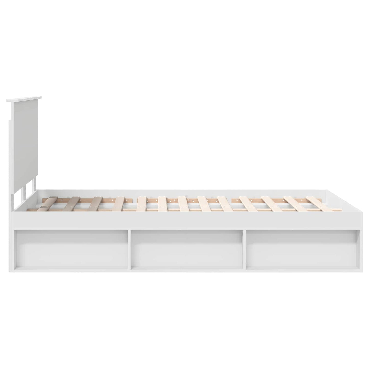 vidaXL Σκελετός Κρεβατιού Λευκό 120 x 190 cm Στερεά ξυλεία πεύκου