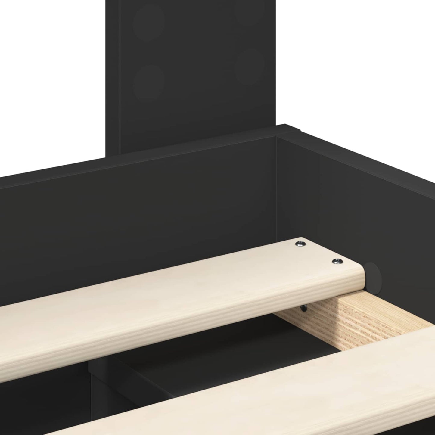 vidaXL Σκελετός Κρεβατιού Μαύρο 120 x 190 cm Στερεά ξυλεία πεύκου