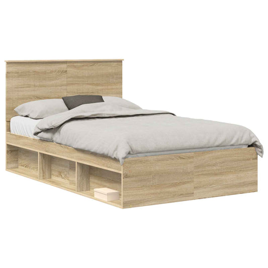 vidaXL Σκελετός Κρεβατιού Σονόμα 120 x 190 cm Στερεά ξυλεία πεύκου