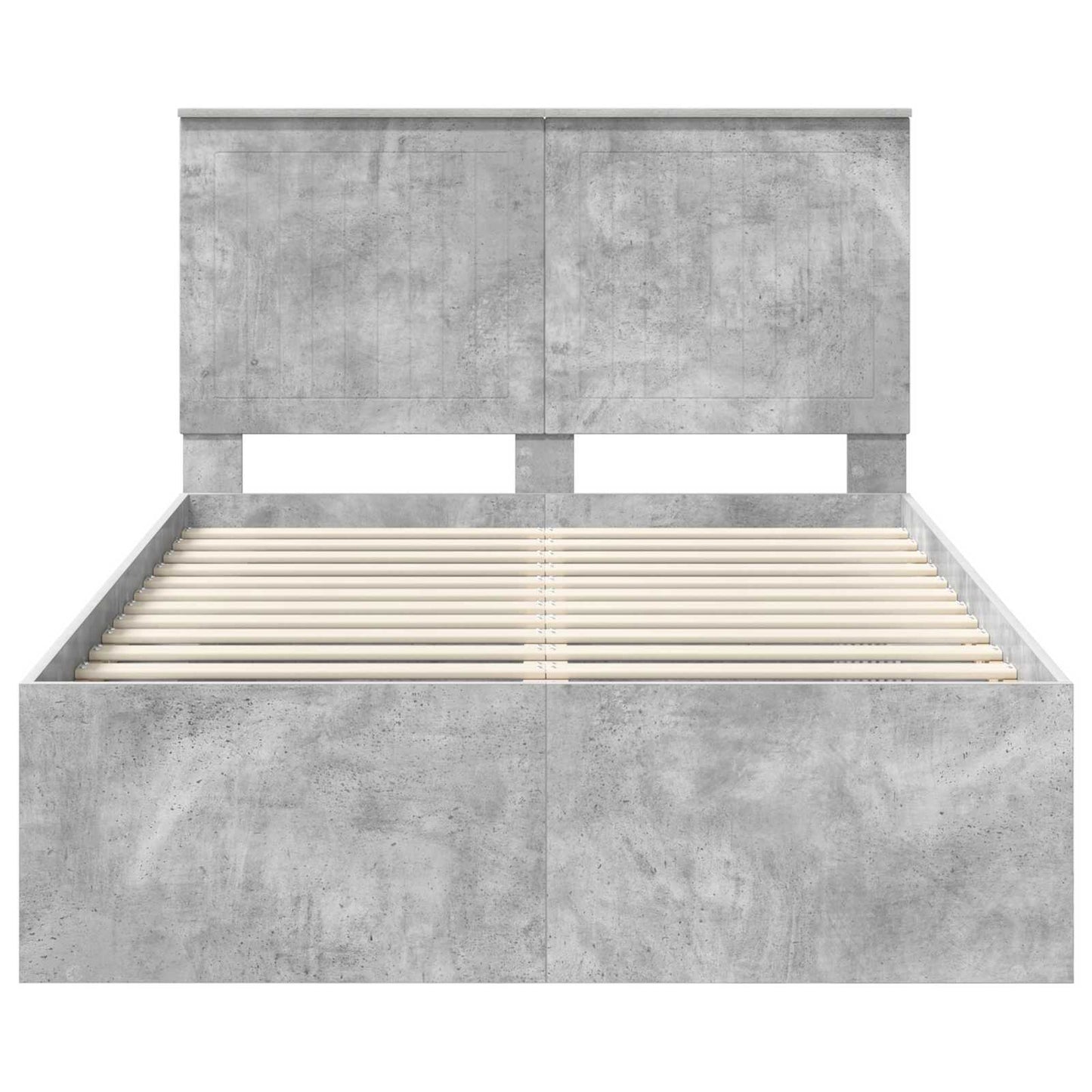 vidaXL Σκελετός Κρεβατιού Σκυρόδεμα 120 x 190 cm Στερεά ξυλεία πεύκου