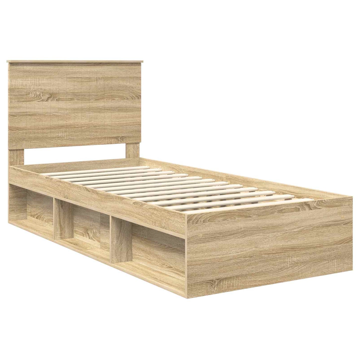 vidaXL Σκελετός Κρεβατιού Σονόμα 90 x 190 cm Στερεά ξυλεία πεύκου