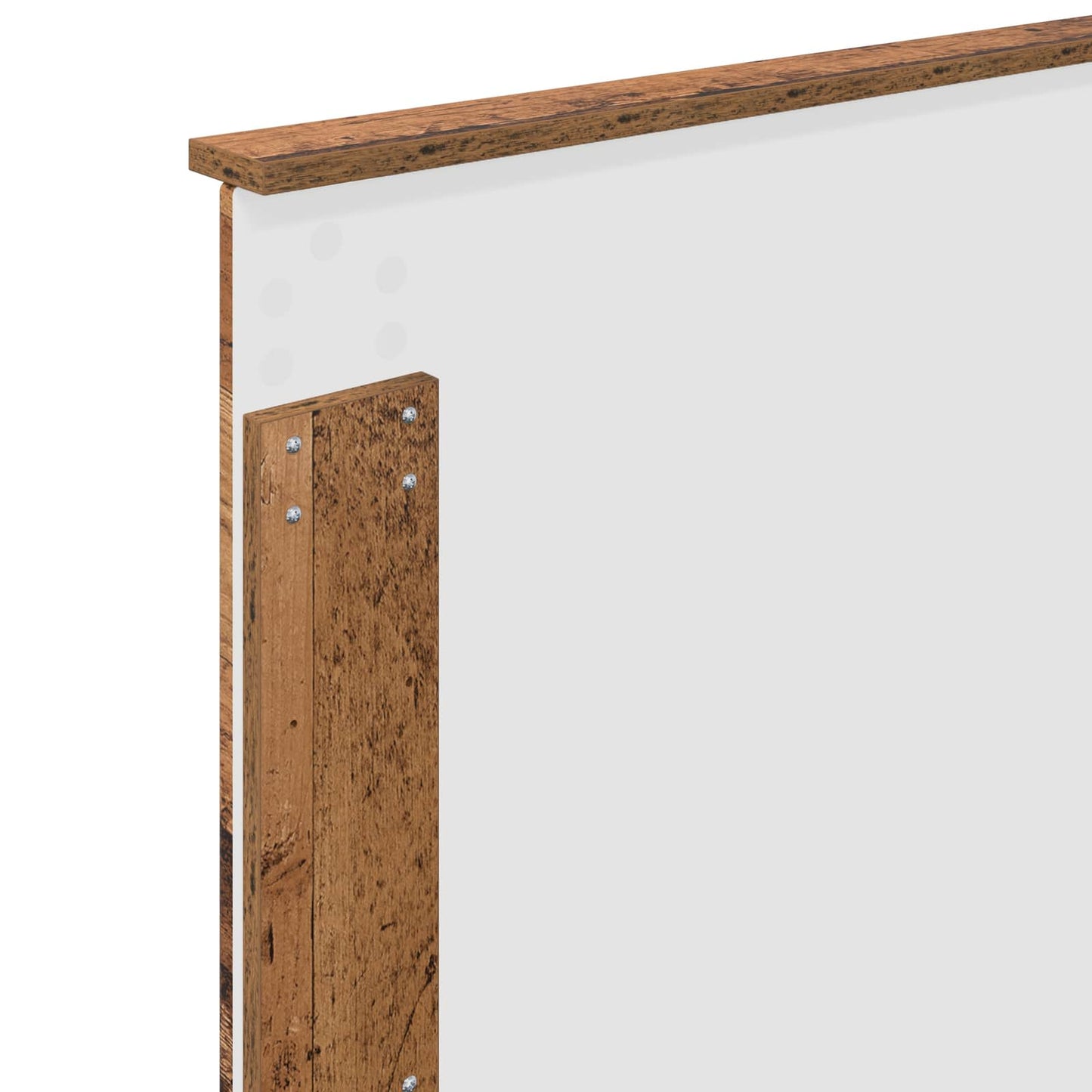 vidaXL Σκελετός Κρεβατιού Παλιό ξύλο 90 x 190 cm Στερεά ξυλεία πεύκου