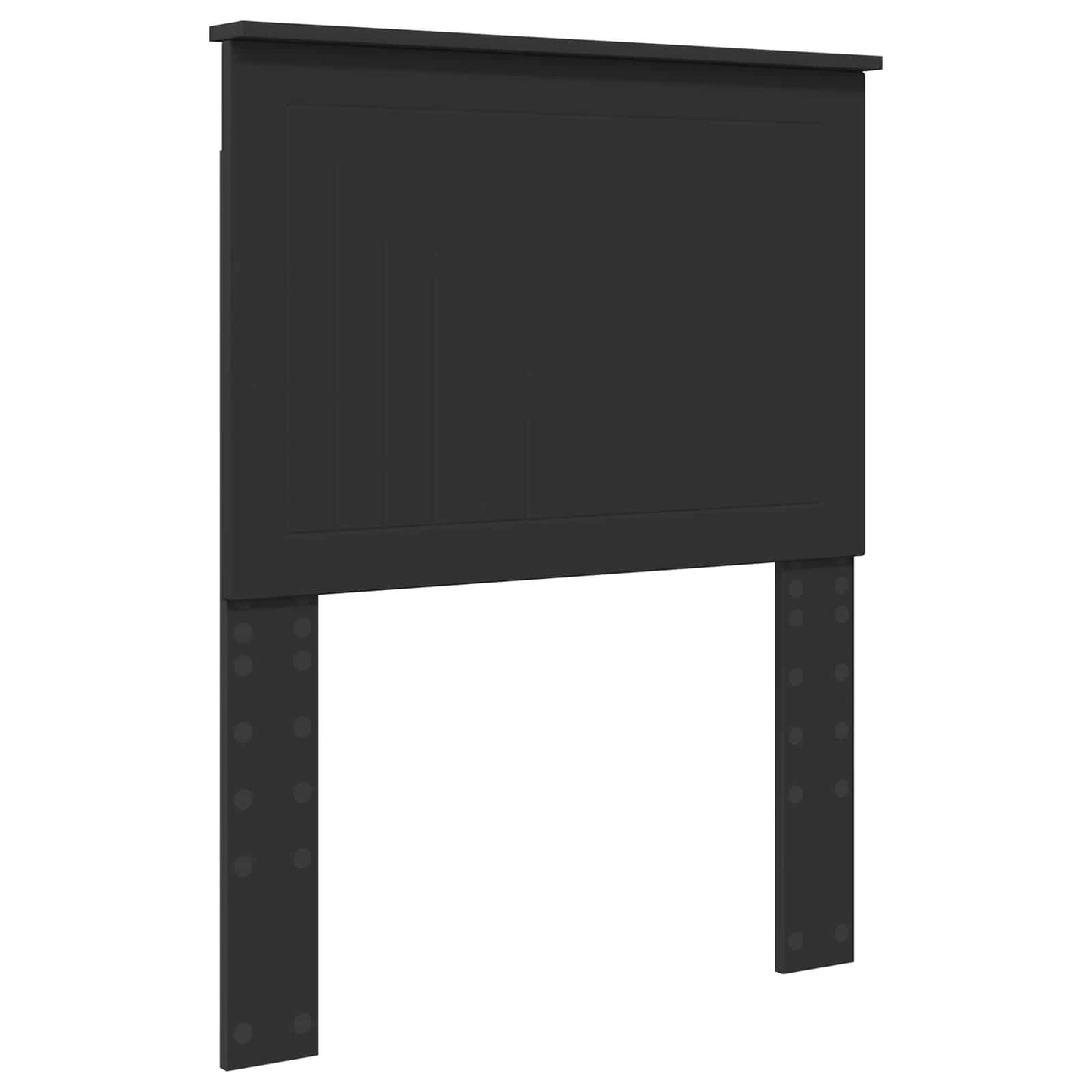 vidaXL Σκελετός Κρεβατιού Μαύρο 75 x 190 cm Στερεά ξυλεία πεύκου