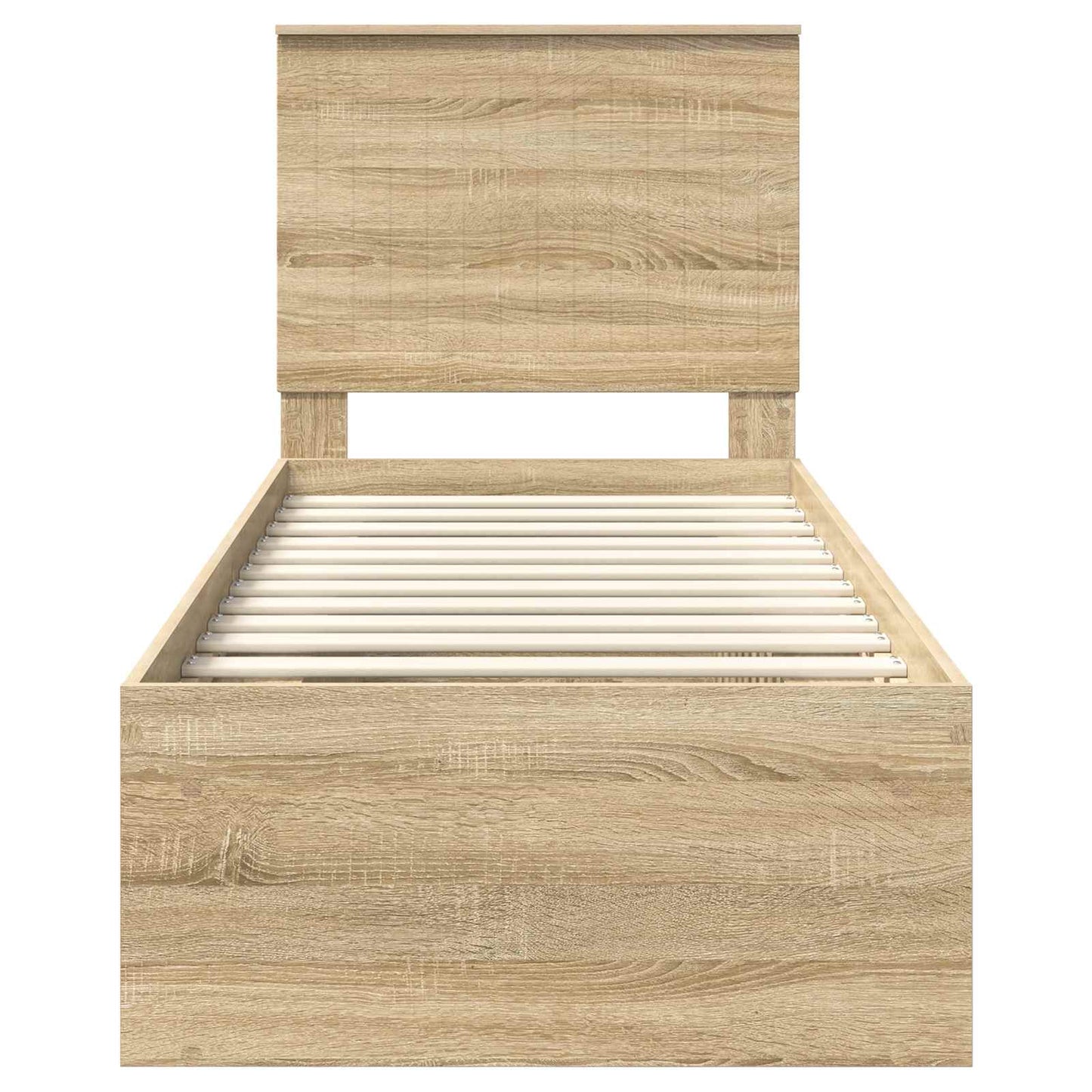 vidaXL Σκελετός Κρεβατιού Δρύς Sonoma 75 x 190 cm Στερεά ξυλεία πεύκου