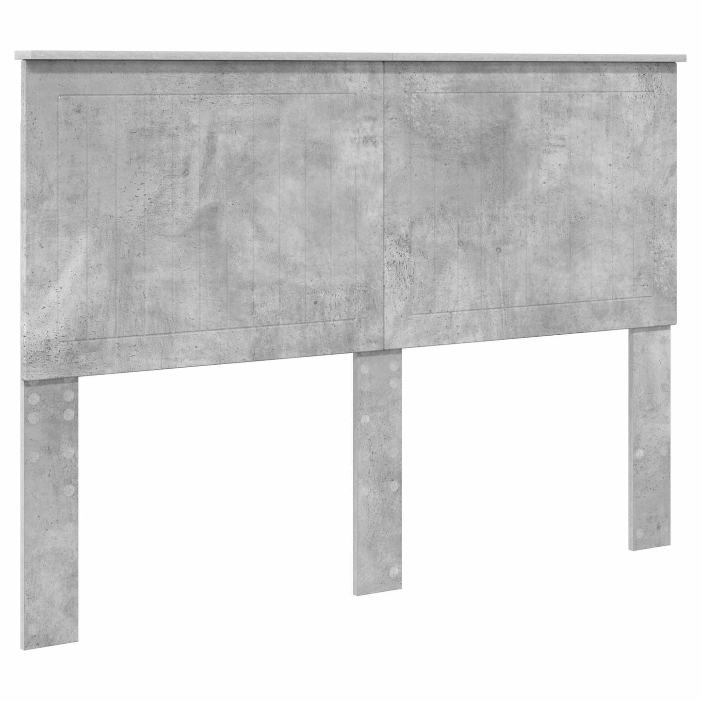 vidaXL Σκελετός Κρεβατιού Σκυρόδεμα Γκρι 140 x 200 cm Μηχανήματος Ξύλο