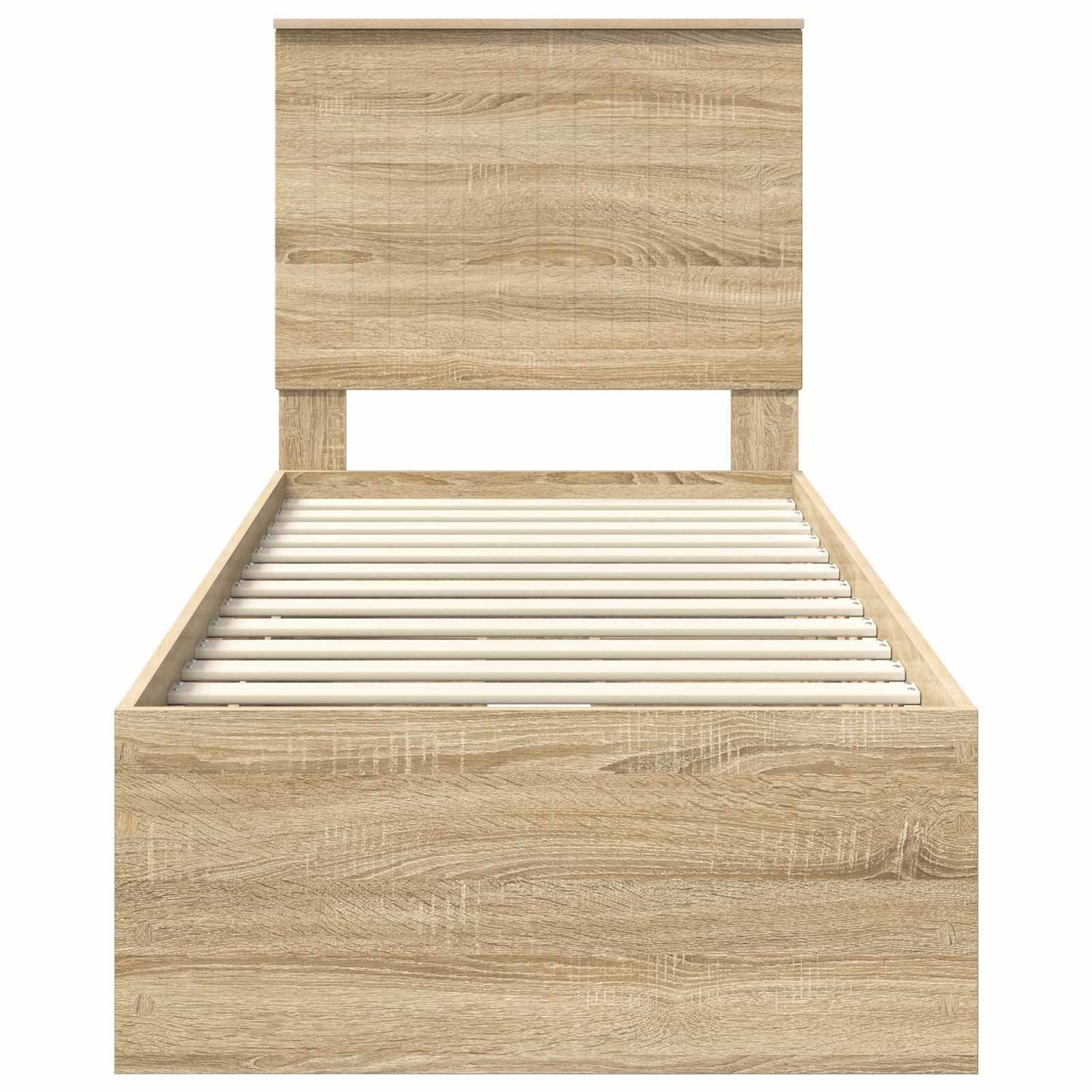 vidaXL Σκελετός Κρεβατιού Δρύς Sonoma 75 x 190 cm Μηχανήματος Ξύλο