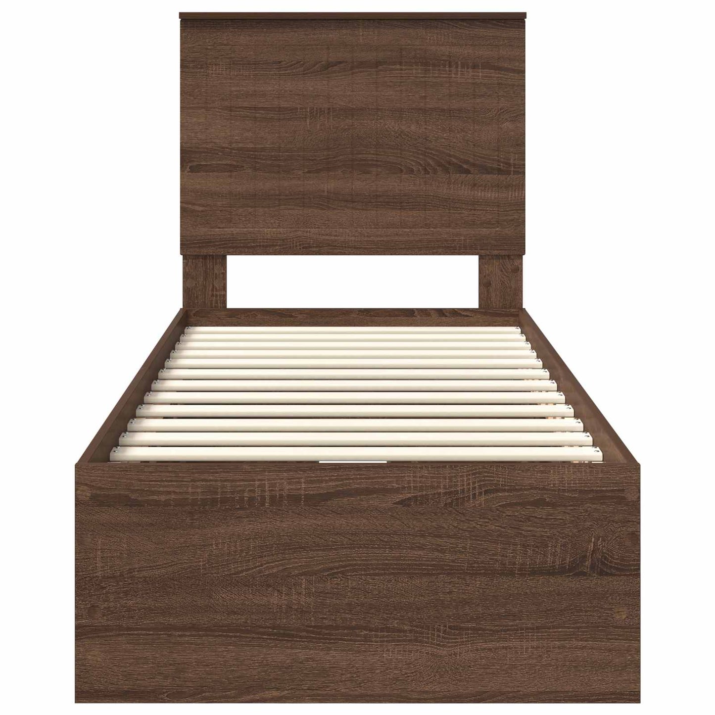 vidaXL Σκελετός Κρεβατιού Καφέ δρυς 75 x 190 cm Μηχανήματος Ξύλο