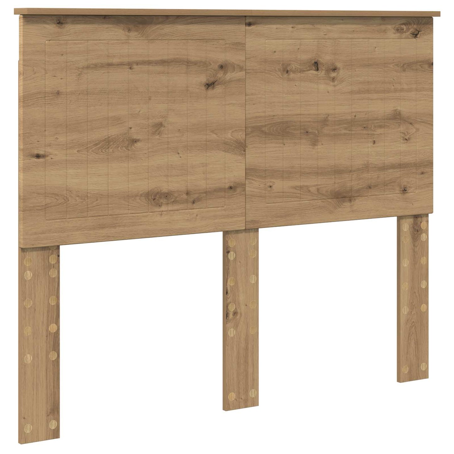 vidaXL Σκελετός Κρεβατιού Artisan Oak 135 x 190 cm Επεξεργασμένο ξύλο