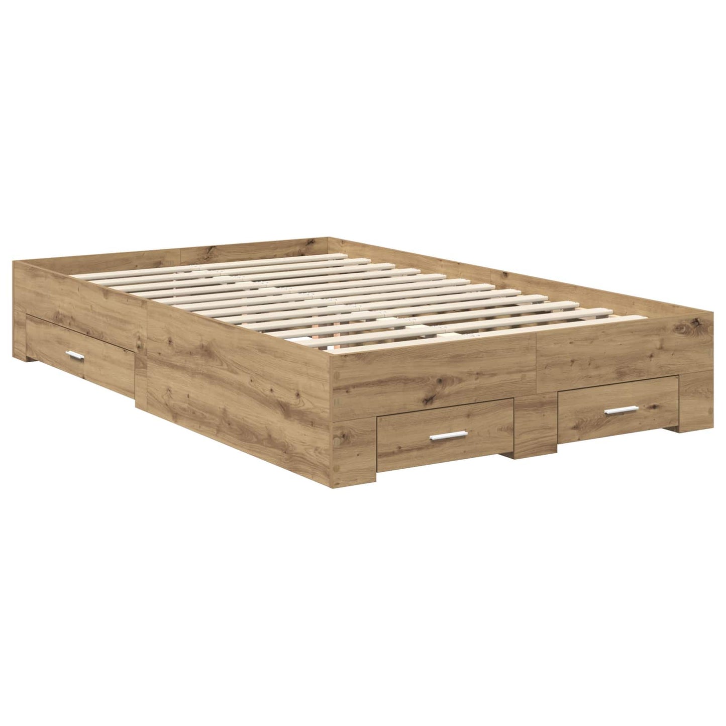 vidaXL Σκελετός Κρεβατιού Artisan Oak 120 x 190 cm Επεξεργασμένο ξύλο