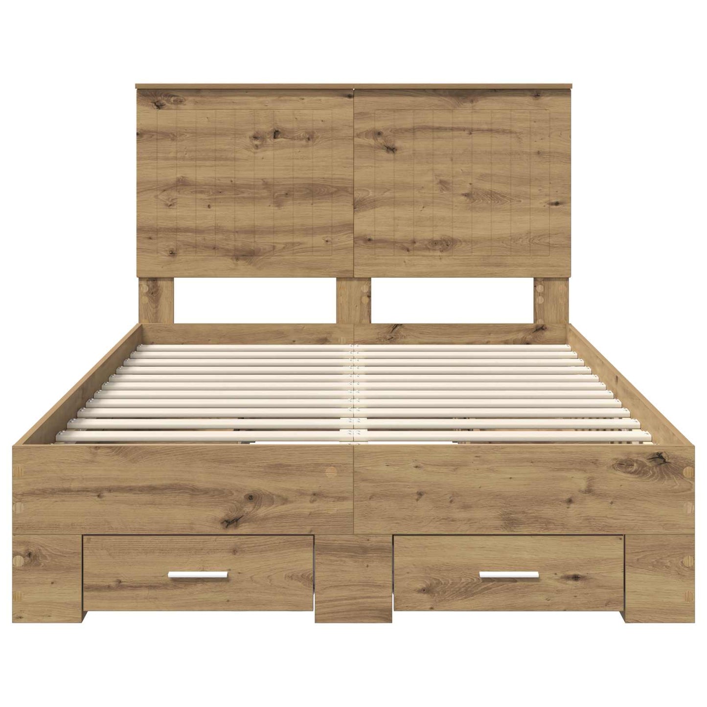 vidaXL Σκελετός Κρεβατιού Artisan Oak 120 x 190 cm Επεξεργασμένο ξύλο