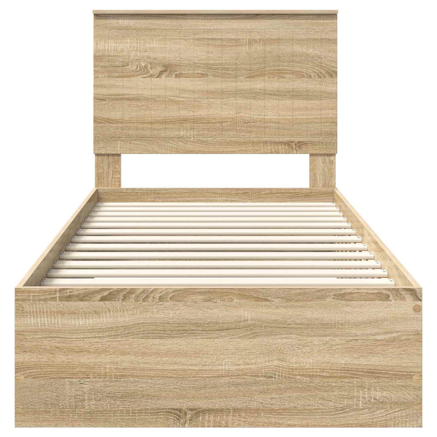 vidaXL Σκελετός Κρεβατιού Δρύς Sonoma 90 x 190 cm Επεξεργασμένο ξύλο