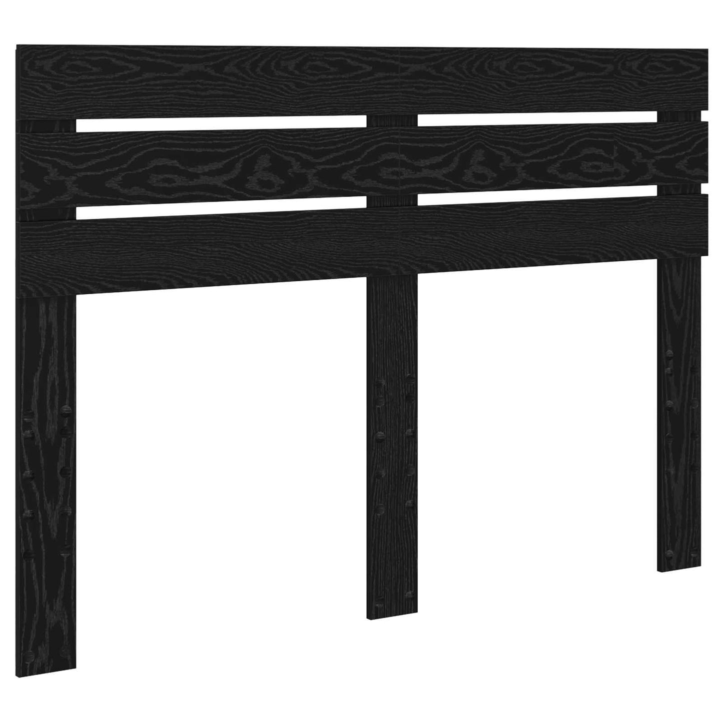 vidaXL Σκελετός Κρεβατιού Μαύρο 140 x 190 cm Στερεά ξυλεία πεύκου