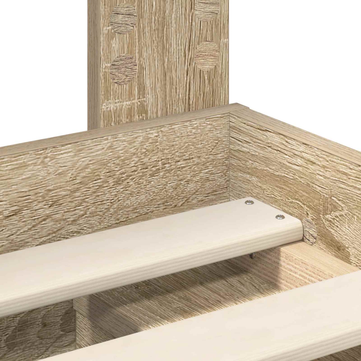 vidaXL Σκελετός Κρεβατιού Δρύς Sonoma 90 x 200 cm Στερεά ξυλεία πεύκου