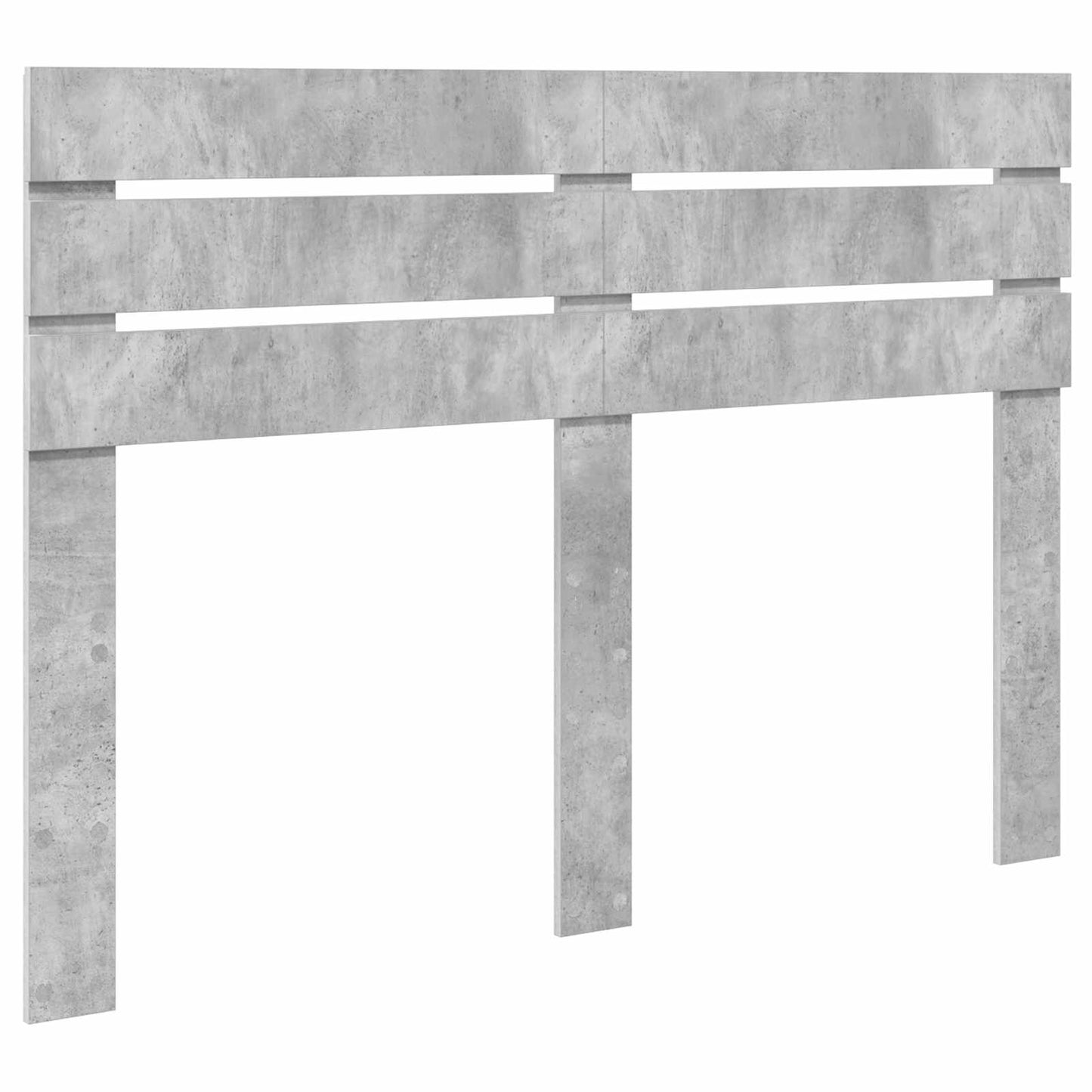 vidaXL Σκελετός Κρεβατιού Σκυρόδεμα Γκρι 160 x 200 cm Μηχανήματος Ξύλο