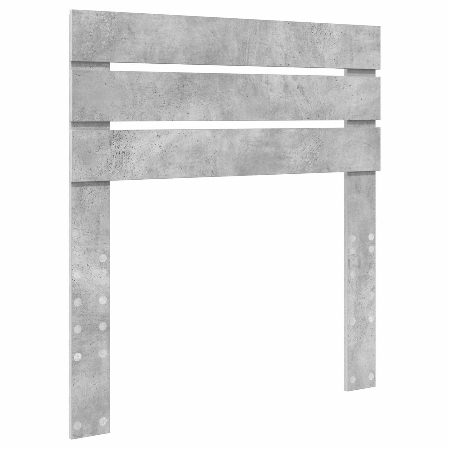 vidaXL Σκελετός Κρεβατιού Σκυρόδεμα Γκρι 75 x 190 cm Μηχανήματος Ξύλο