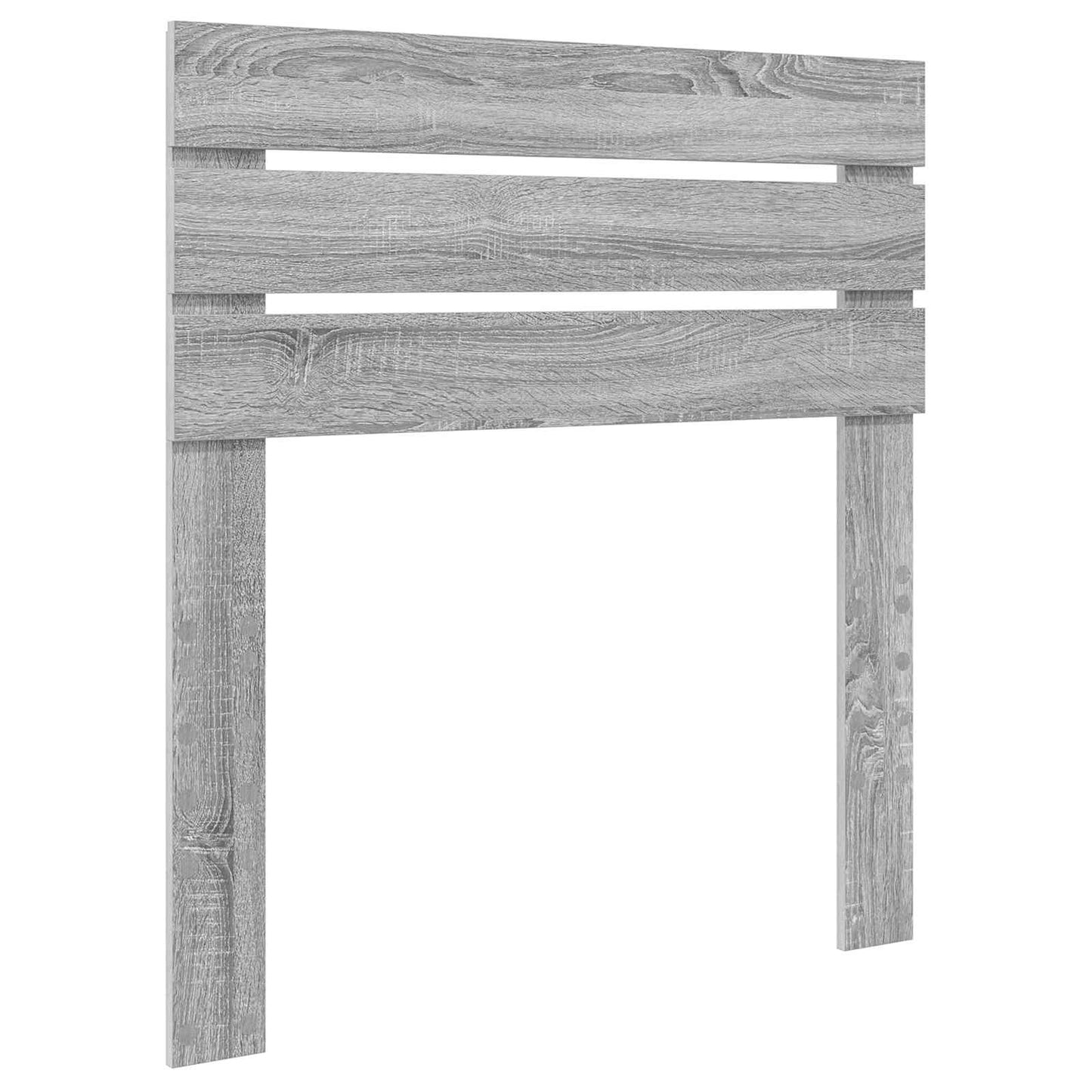 vidaXL Κρεβάτι Αποθήκης Γκρίζο Σονομα 90 x 200 cm Επεξεργασμένο ξύλο