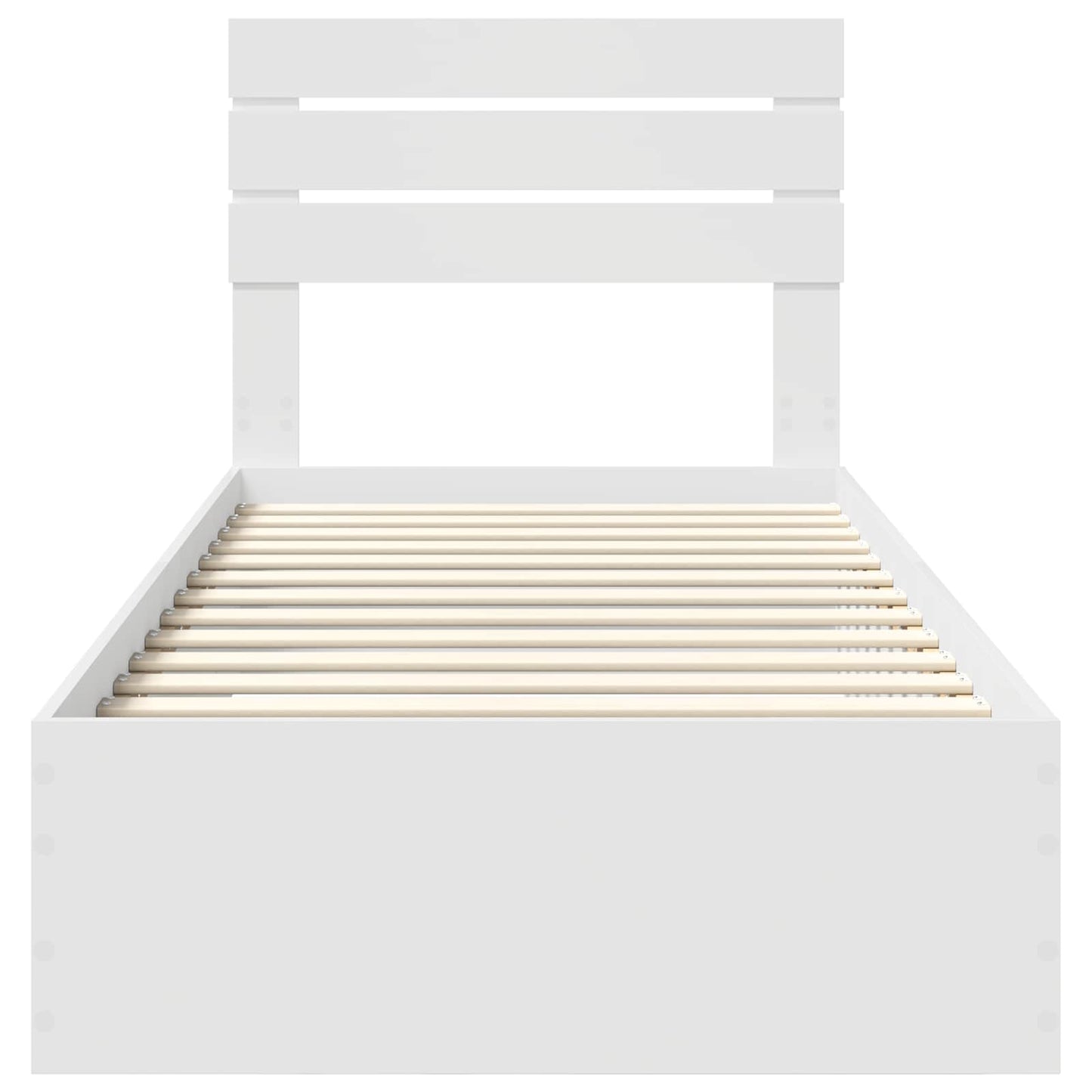 vidaXL Σκελετός Κρεβατιού με συρτάρι με κεφαλάρι Επεξεργασμένο ξύλο