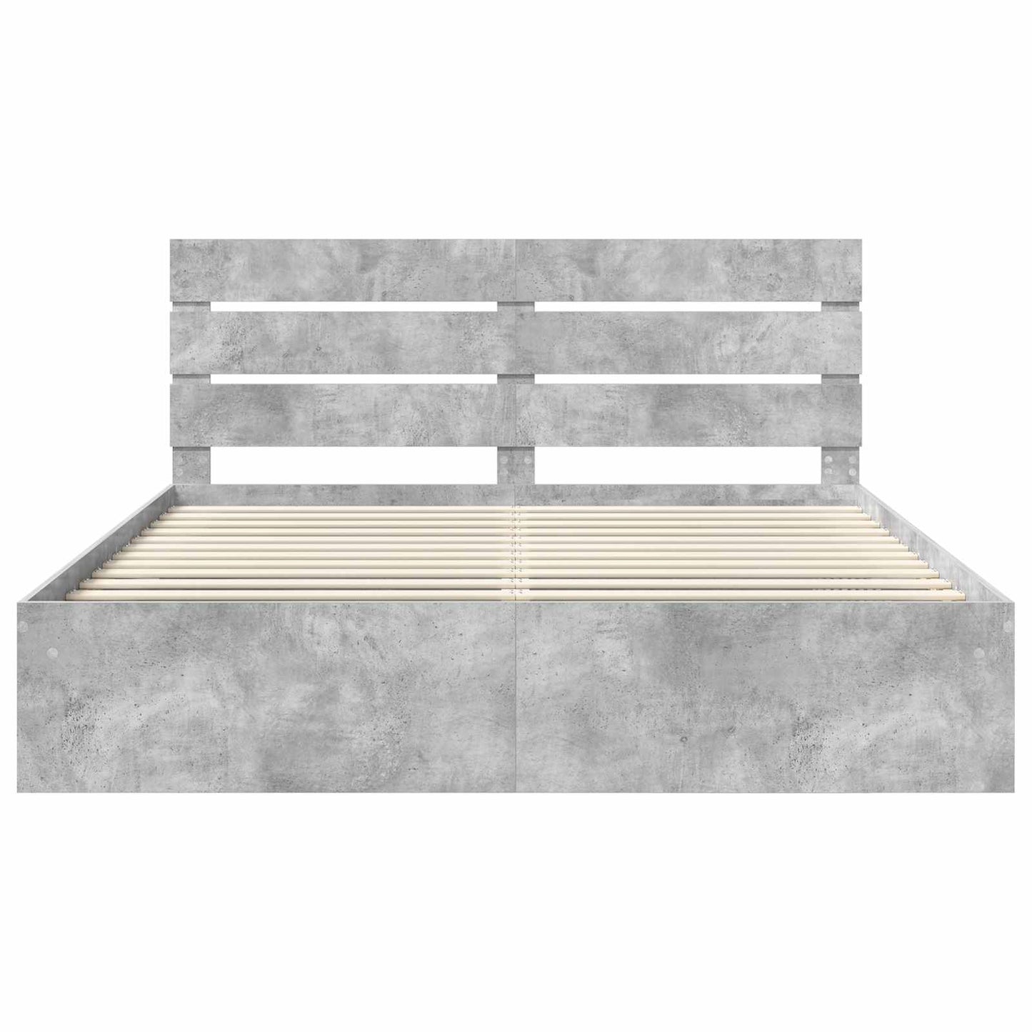 vidaXL Σκελετός Κρεβατιού Σκυρόδεμα 180 x 200 cm Στερεά ξυλεία πεύκου