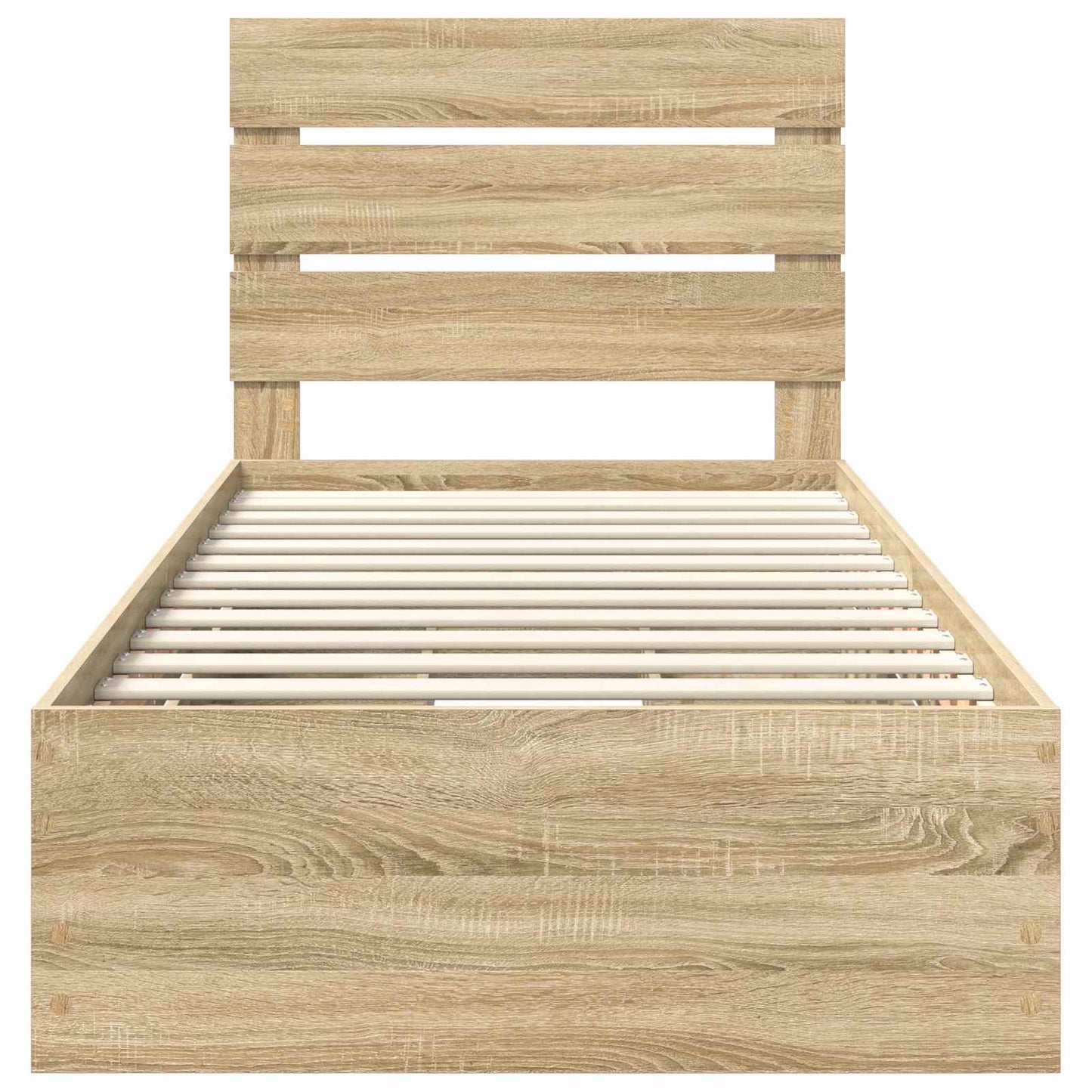 vidaXL Σκελετός Κρεβατιού Δρύς Sonoma 100 x 200 cm Μηχανήματος Ξύλο