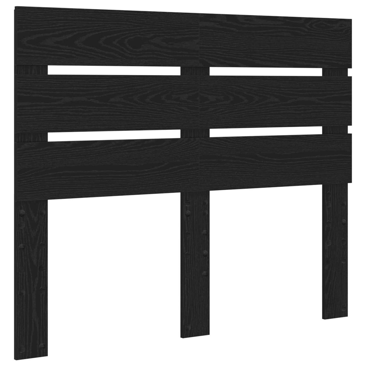 vidaXL Σκελετός Κρεβατιού Μαύρη Οξυά 135 x 190 cm Επεξεργασμένο ξύλο