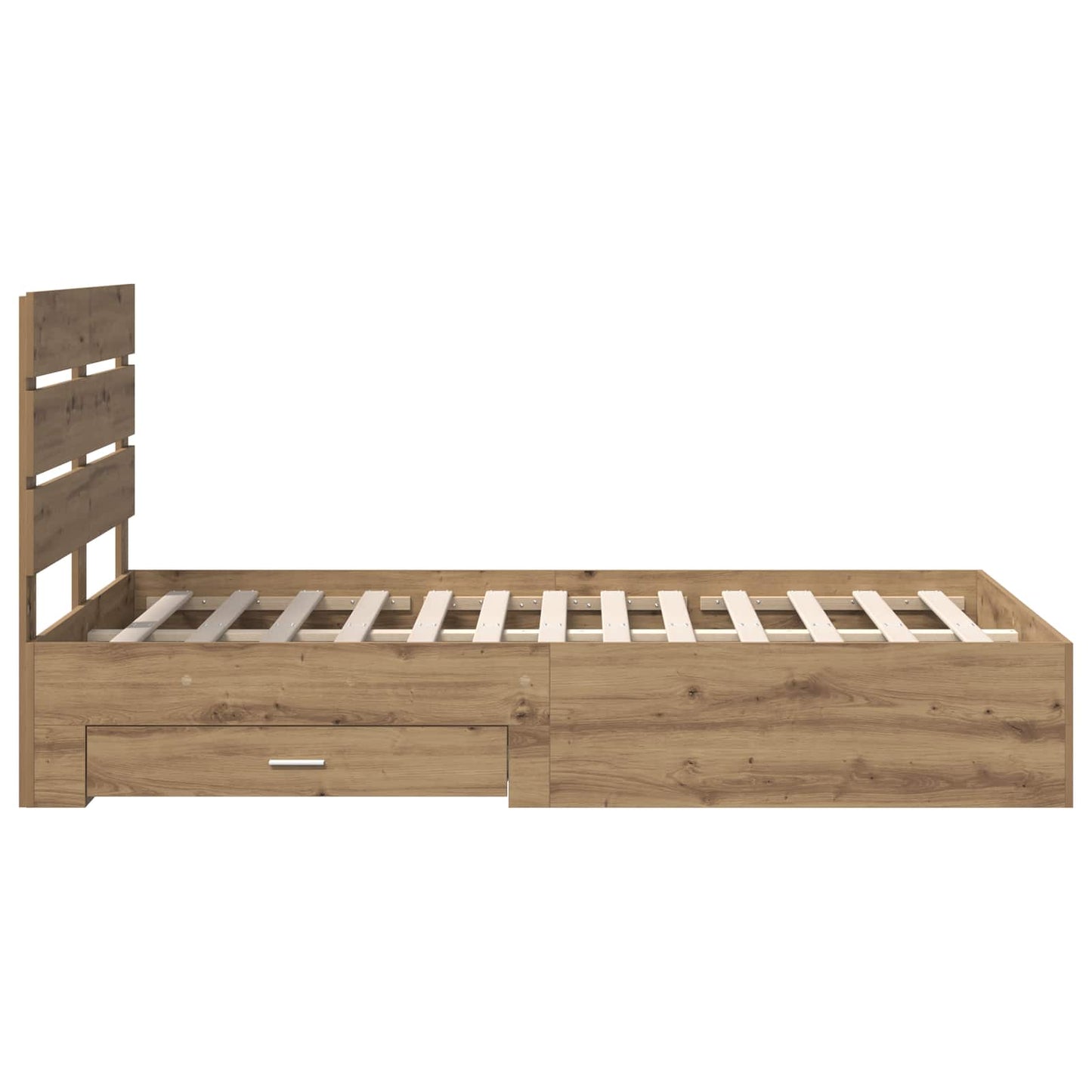 vidaXL Σκελετός Κρεβατιού Artisan Oak 120 x 190 cm Επεξεργασμένο ξύλο