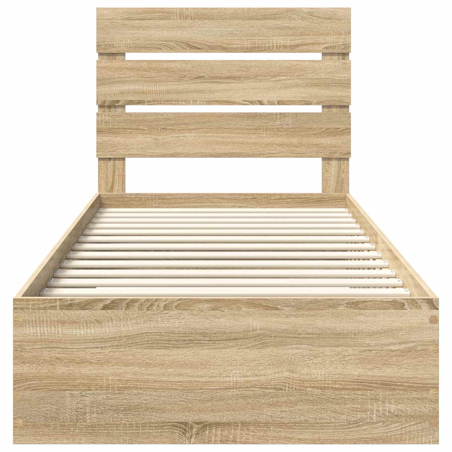 vidaXL Σκελετός Κρεβατιού Δρύς Sonoma 100 x 200 cm Επεξεργασμένο ξύλο