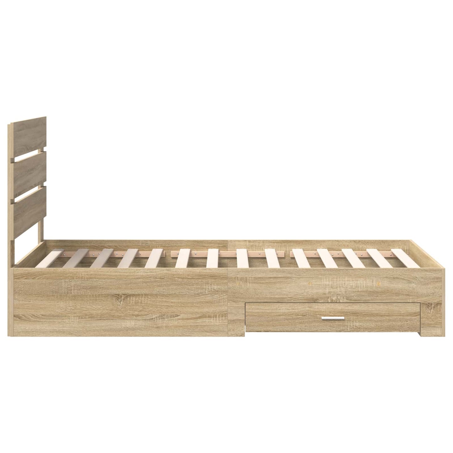 vidaXL Σκελετός Κρεβατιού Δρύς Sonoma 100 x 200 cm Επεξεργασμένο ξύλο
