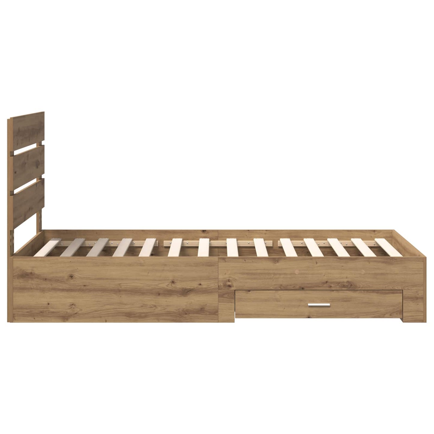 vidaXL Σκελετός Κρεβατιού Artisan Oak 100 x 200 cm Επεξεργασμένο ξύλο