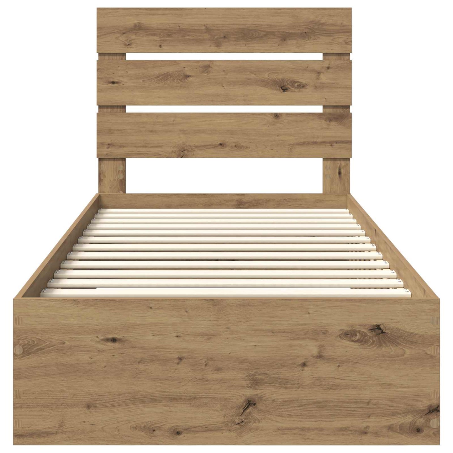 vidaXL Σκελετός Κρεβατιού Artisan Oak 90 x 200 cm Επεξεργασμένο ξύλο