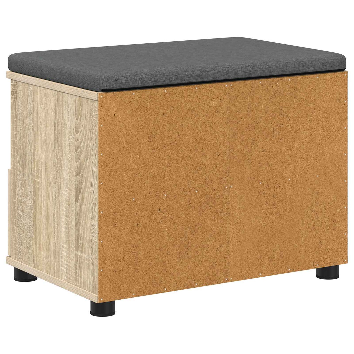 vidaXL Παγκάκι Χαλωρίου με μαξιλάρι Δρύς Sonoma 60 x 38 x 46 εκ