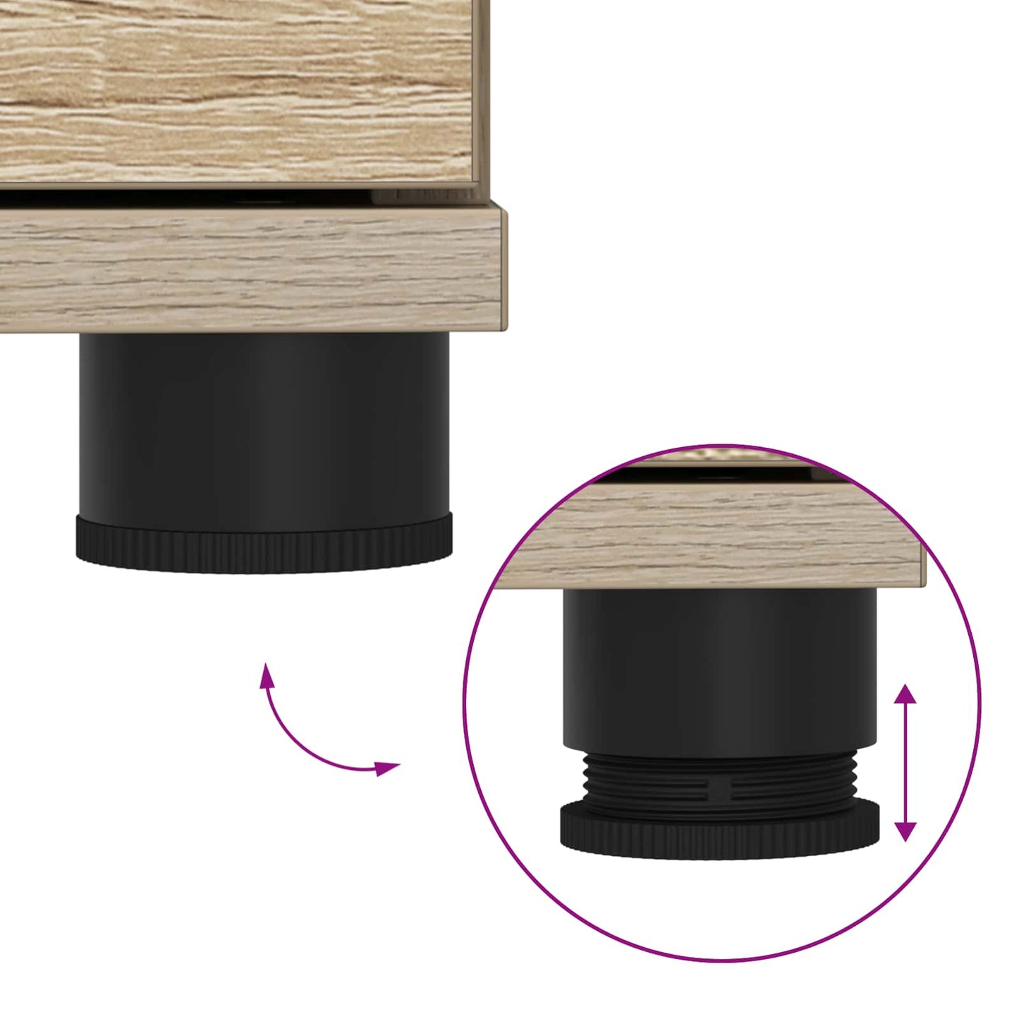 vidaXL Παγκάκι Χαλωρίου με μαξιλάρι Δρύς Sonoma 60 x 38 x 46 εκ