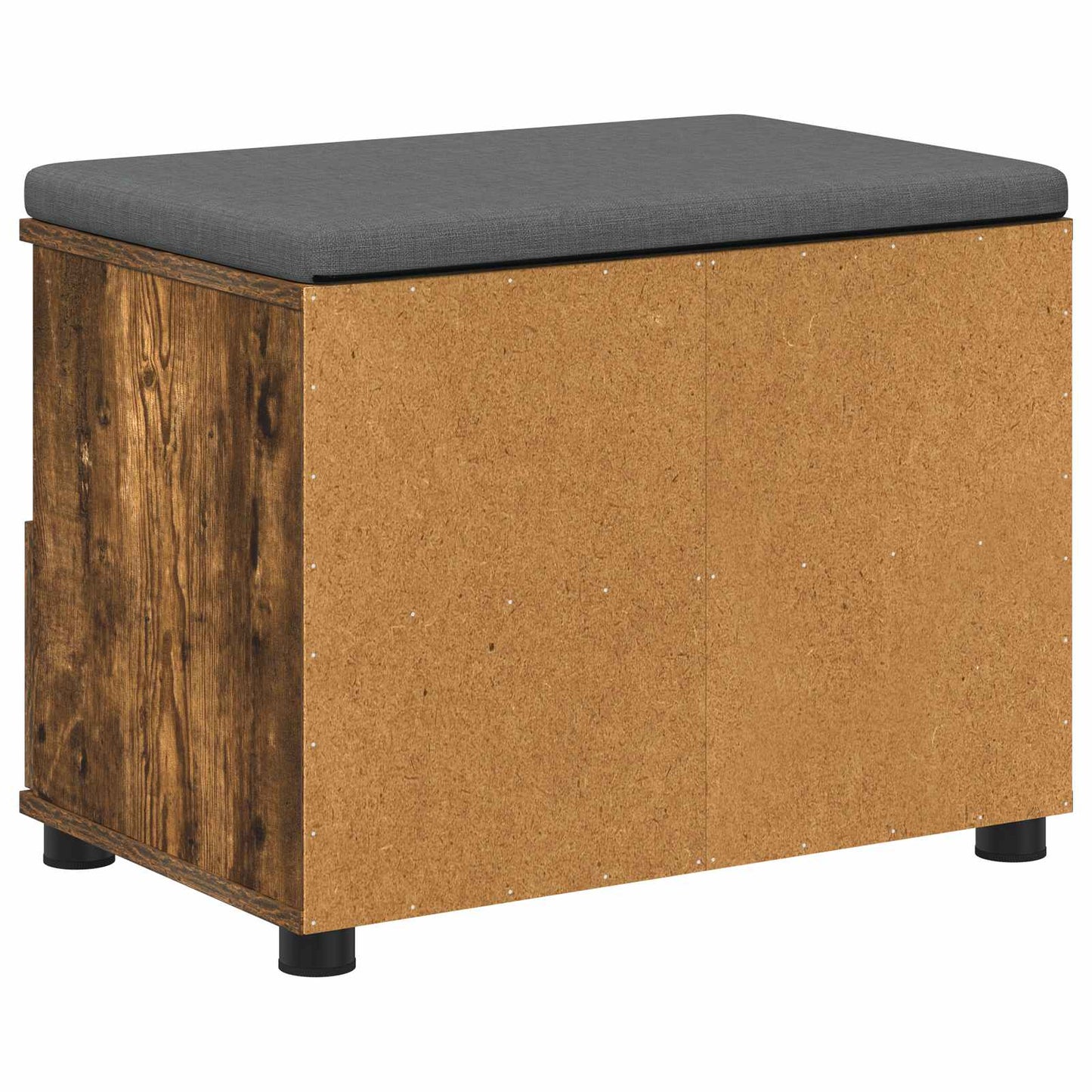 vidaXL Παγκάκι Χαλωρίου με μαξιλάρι Καπνιστό Δρύς 60 x 38 x 46 εκ