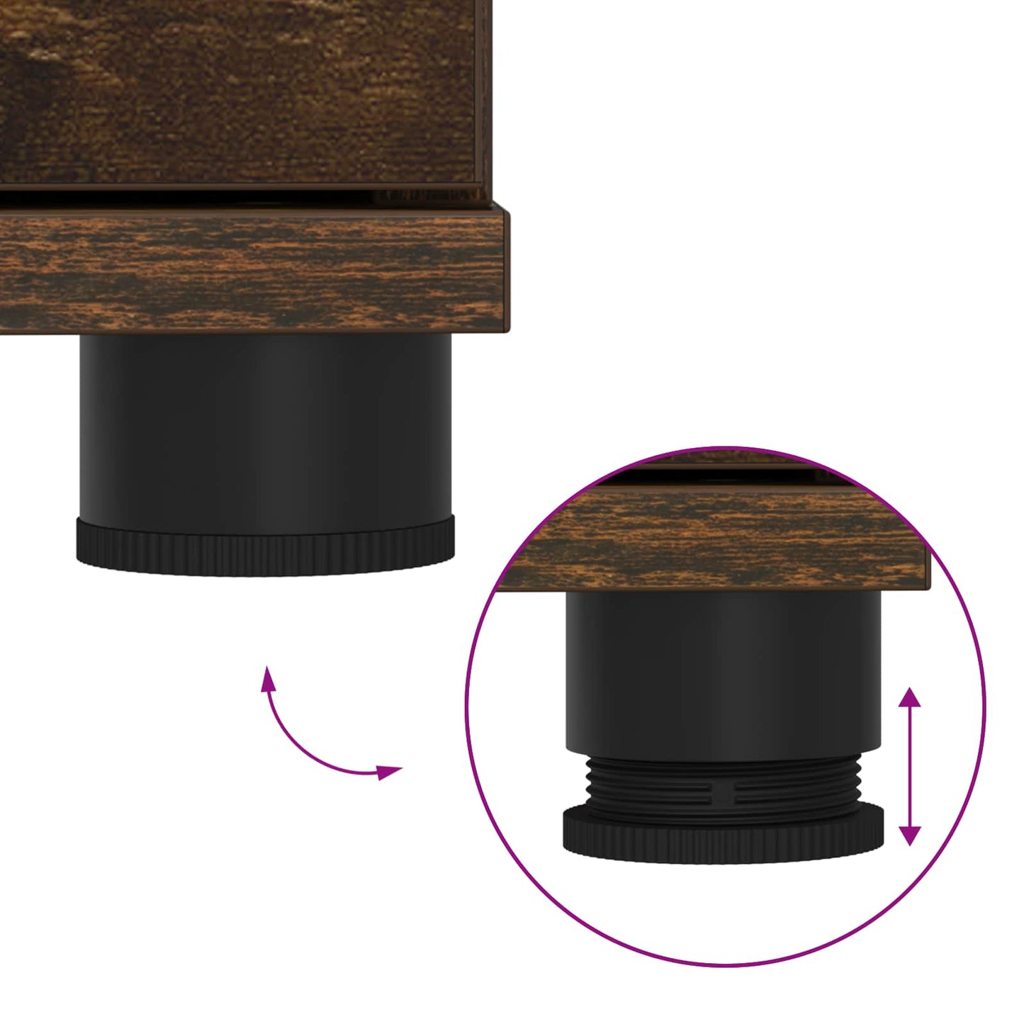 vidaXL Παγκάκι Χαλωρίου με μαξιλάρι Καπνιστό Δρύς 60 x 38 x 46 εκ