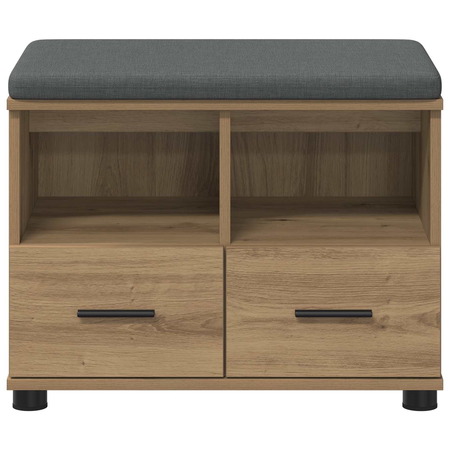 vidaXL Παγκάκι Χαλωρίου με μαξιλάρι Artisan Oak 60 x 38 x 46 εκ