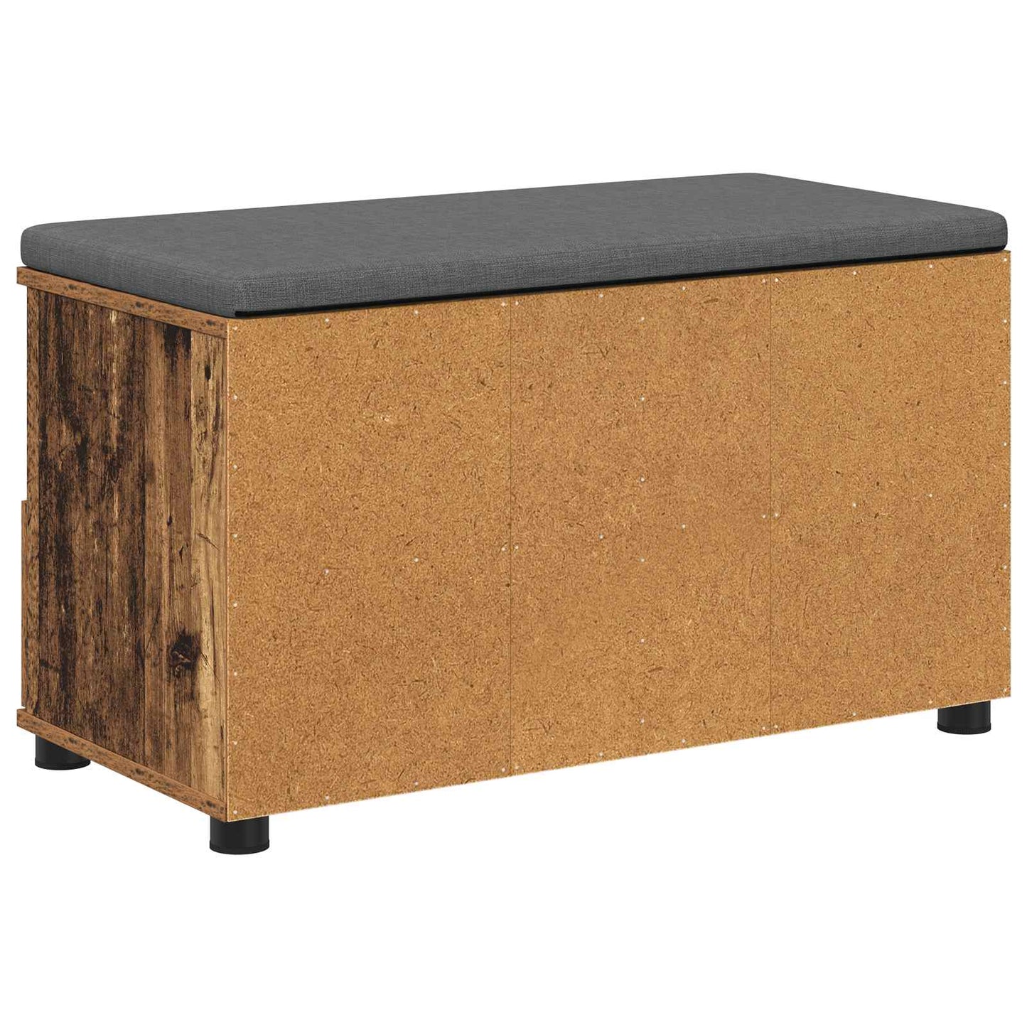 vidaXL Παγκάκι Χαλωρίου με μαξιλάρι Παλιό ξύλο 80 x 38 x 46 εκ