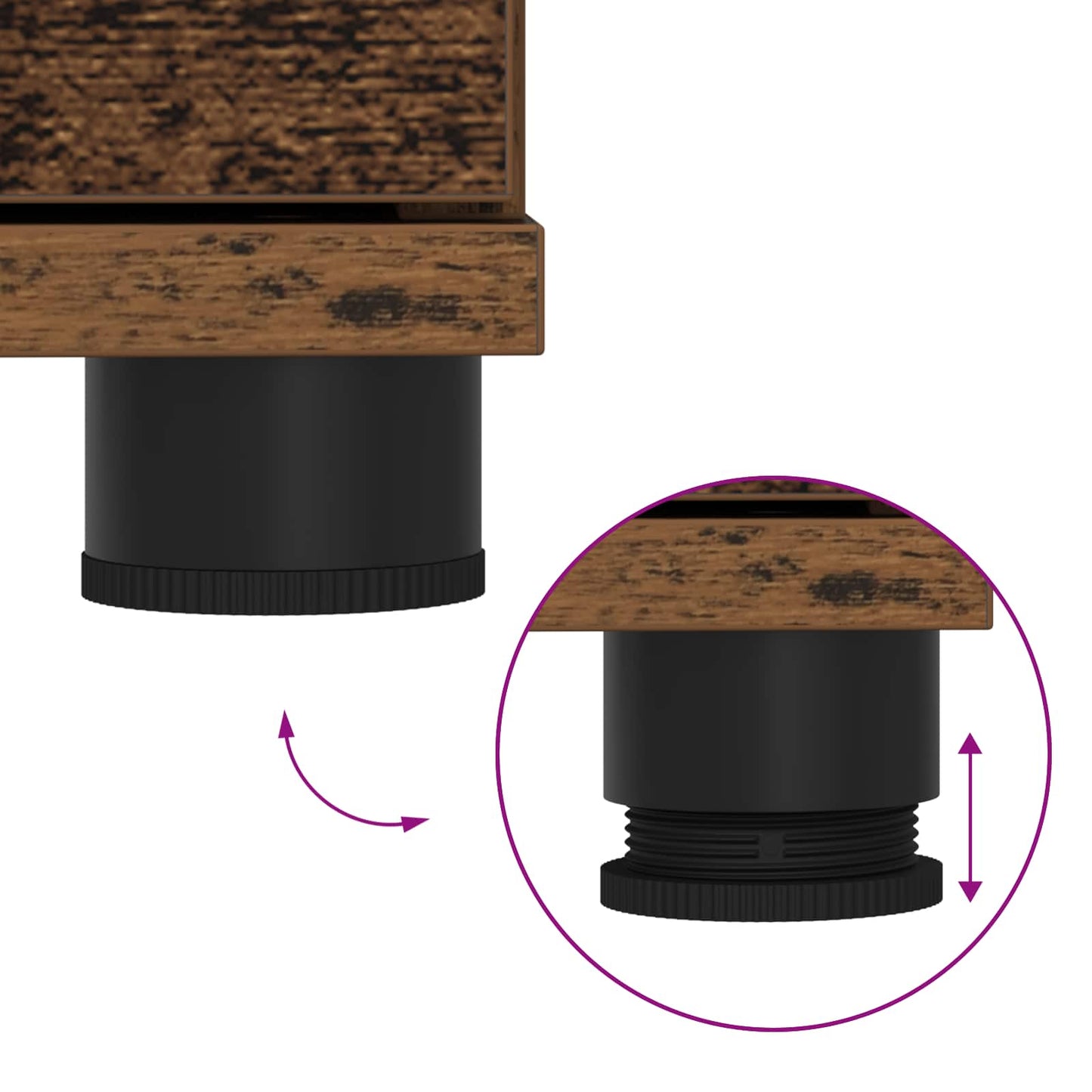 vidaXL Παγκάκι Χαλωρίου με μαξιλάρι Παλιό ξύλο 80 x 38 x 46 εκ